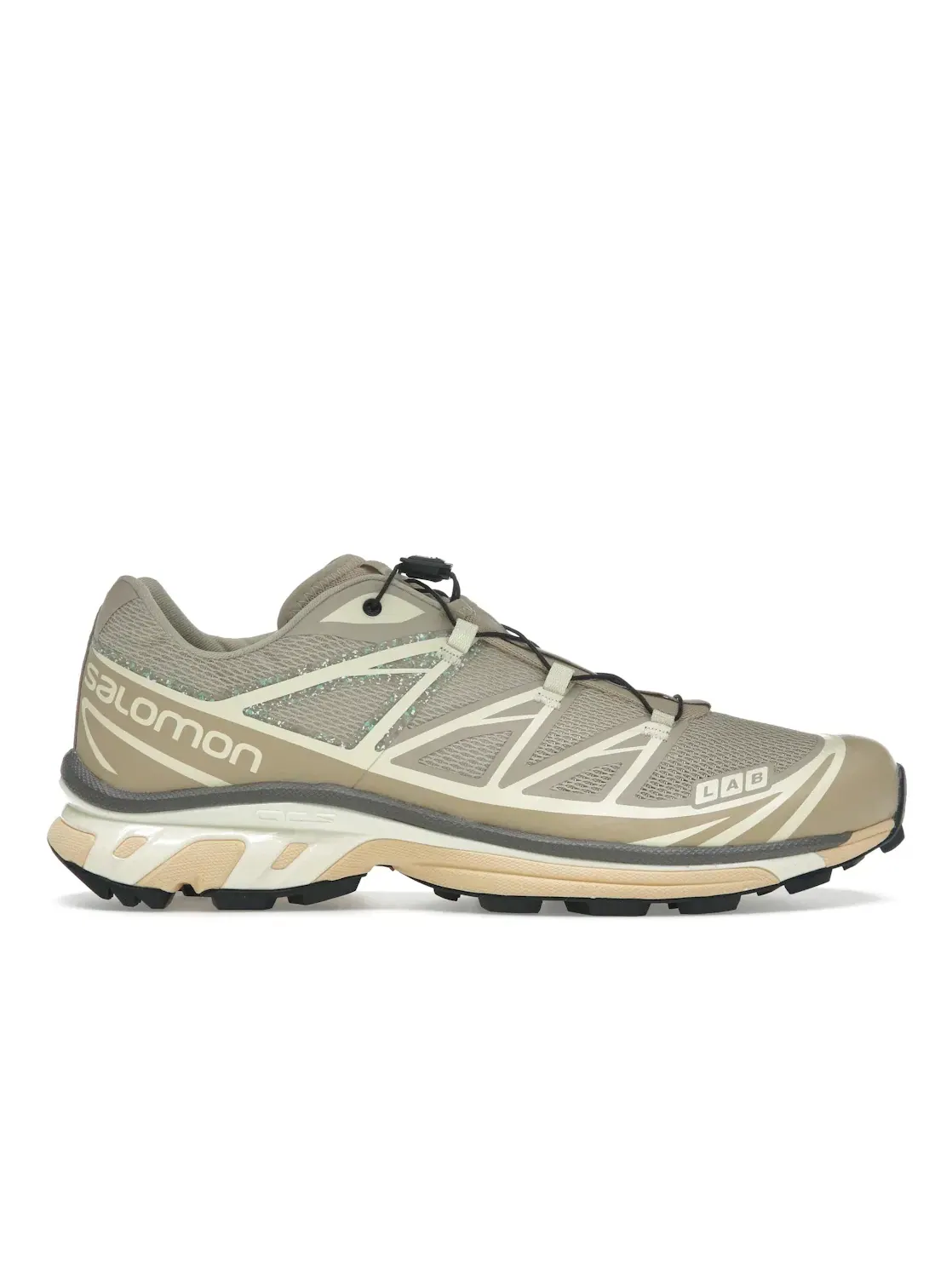 Кроссовки мужские Salomon XT-6, для бега — изображение 1 из 4, белый/прозрачный желтый