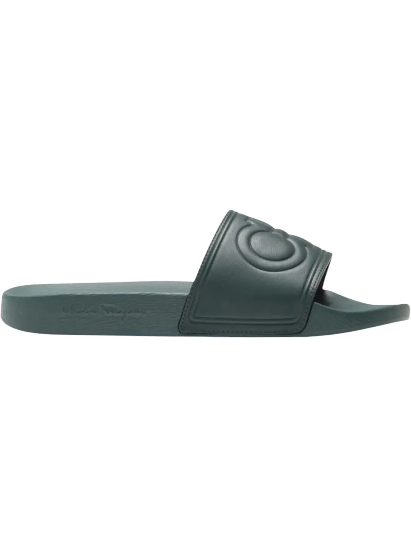 Мужские шлепанцы Salvatore Ferragamo Groove 9 Slide Ferragamo — изображение 1 из 1, зеленый