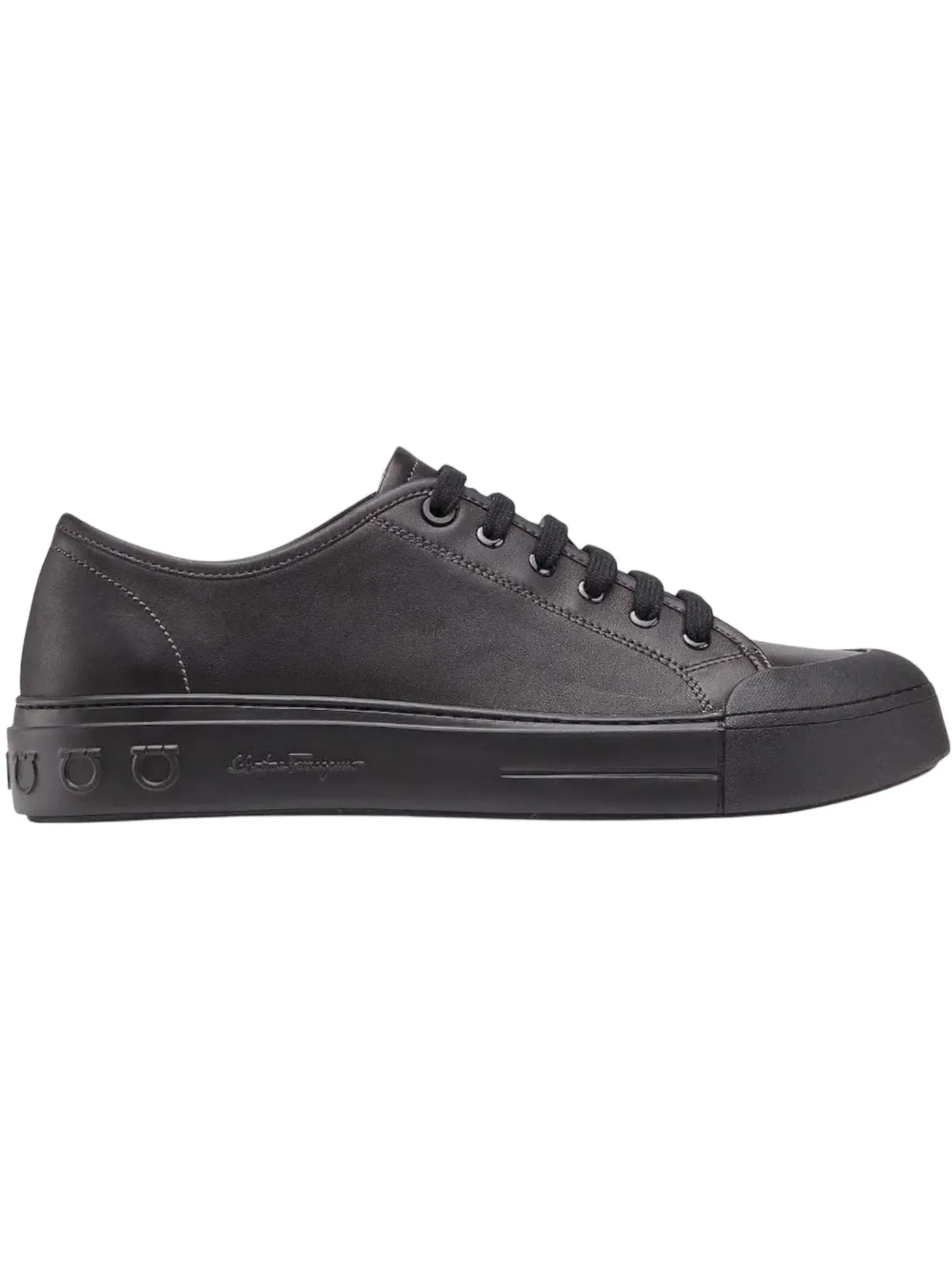 Мужские кроссовки с брендовым дизайном Salvatore Ferragamo Rebel Sneaker Ferragamo — изображение 1 из 1, черный