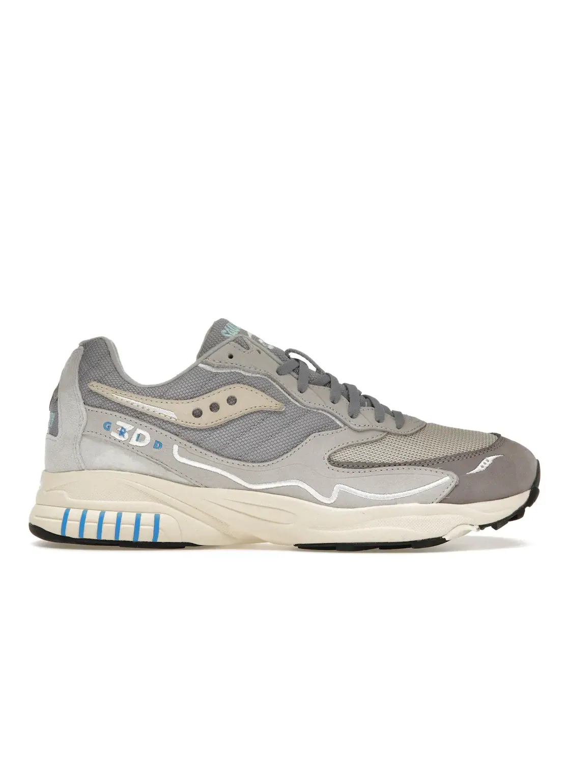 Мужские кроссовки Lifestyle Saucony 3D Grid Hurricane — изображение 1 из 4, серый/кремовый