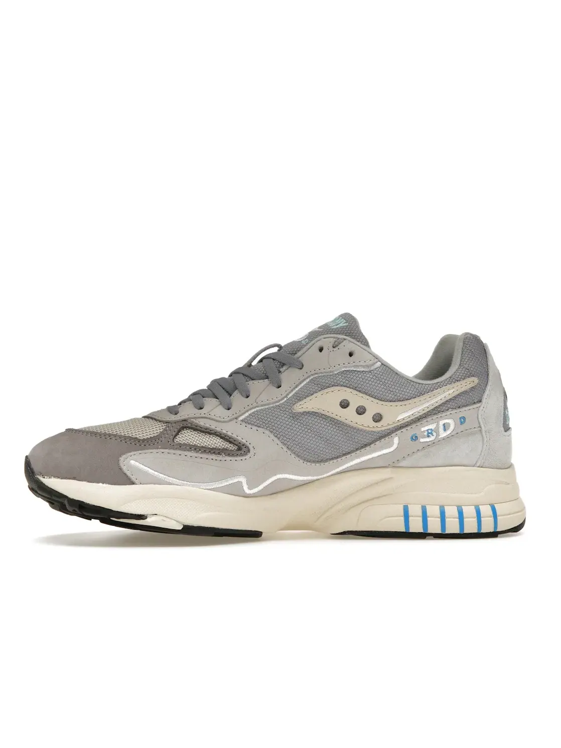 Мужские кроссовки Lifestyle Saucony 3D Grid Hurricane — изображение 3 из 4, серый/кремовый