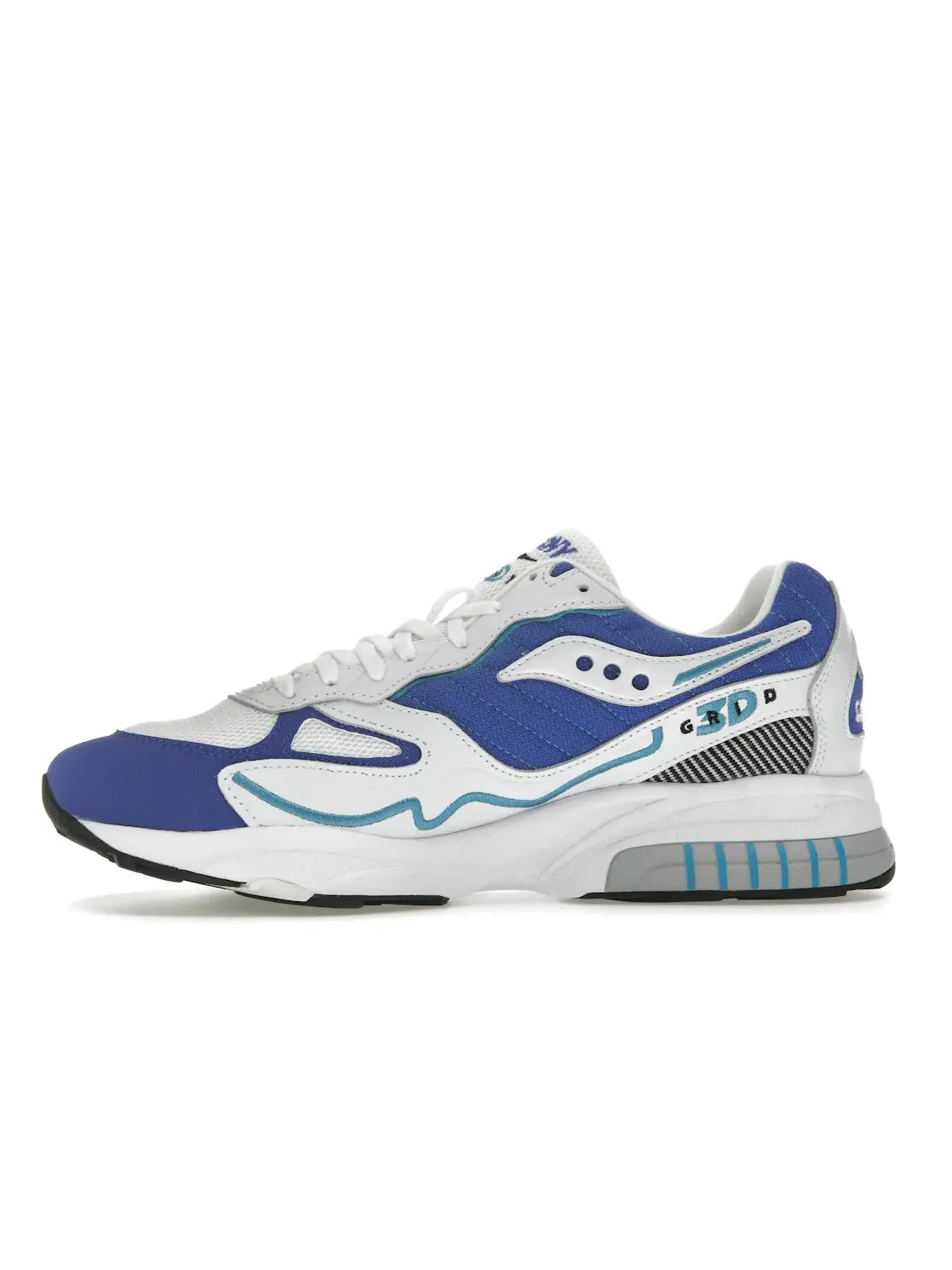 Мужские кроссовки Lifestyle Saucony 3D Grid Hurricane — изображение 3 из 4, белый