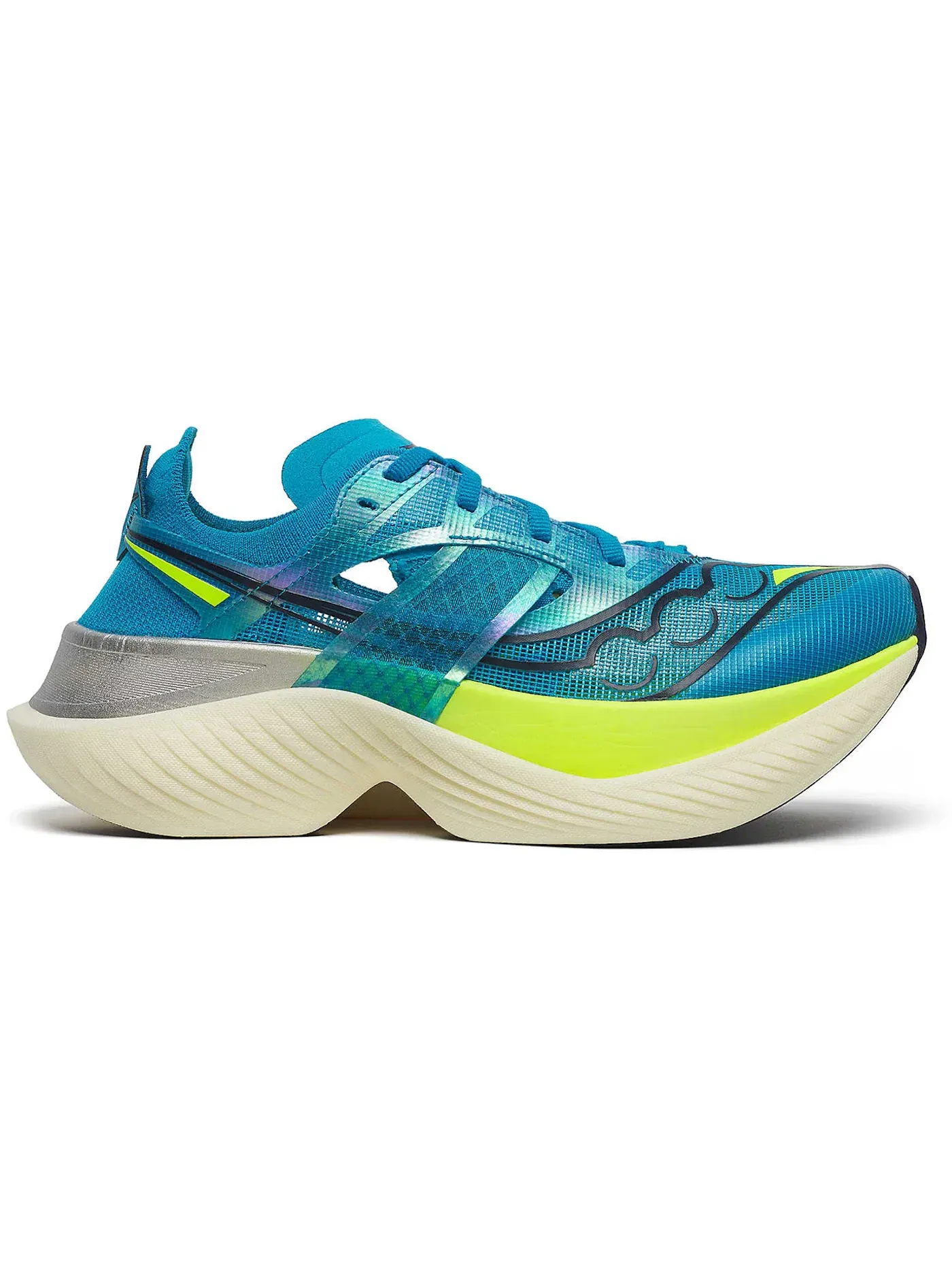 Женские кроссовки для бега Saucony Endorphin Elite, Viziblue Citron — изображение 1 из 1