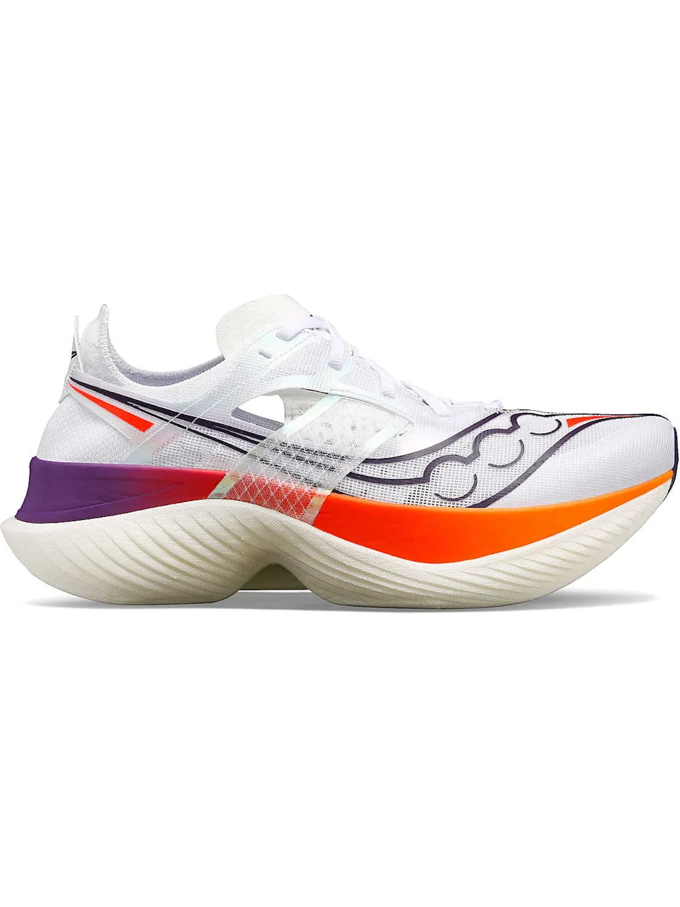 Мужские кроссовки для бега с технологией Speedroll Saucony Endorphin Elite — изображение 1 из 1, белый