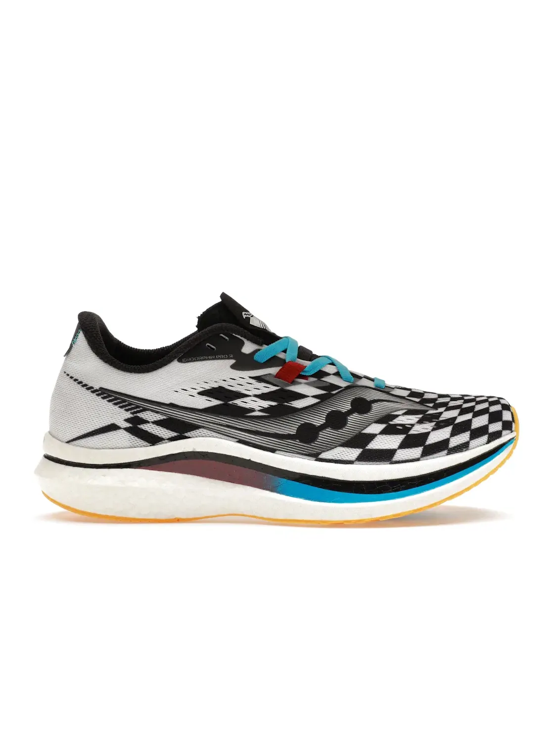 Мужские беговые кроссовки с карбоновой пластиной Saucony Endorphin Pro 2 — изображение 1 из 4, белый/черный