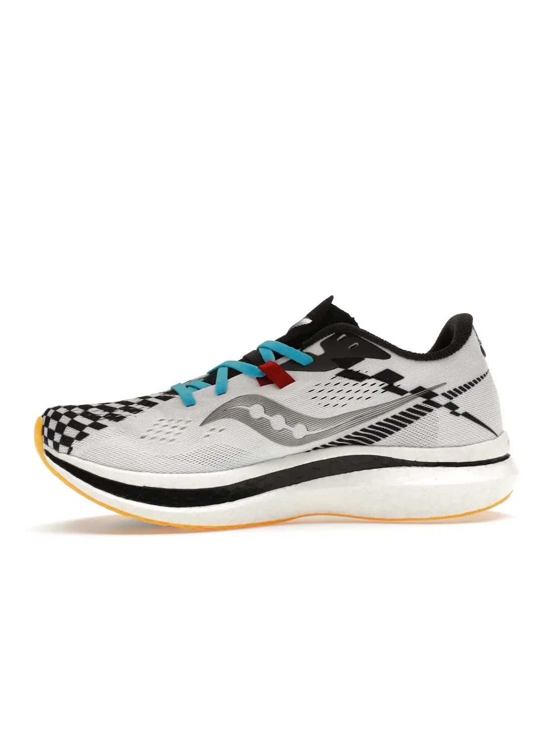 Мужские беговые кроссовки с карбоновой пластиной Saucony Endorphin Pro 2 — изображение 3 из 4, белый/черный