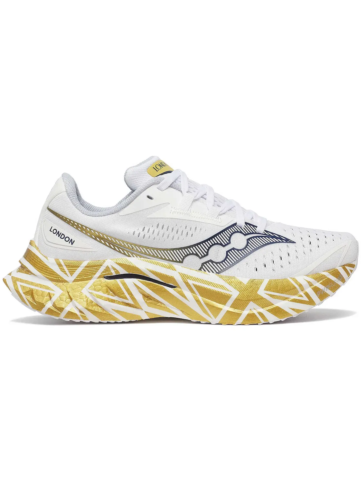Женские кроссовки для бега Saucony Endorphin Speed 4 — изображение 1 из 1, белый/золотистый