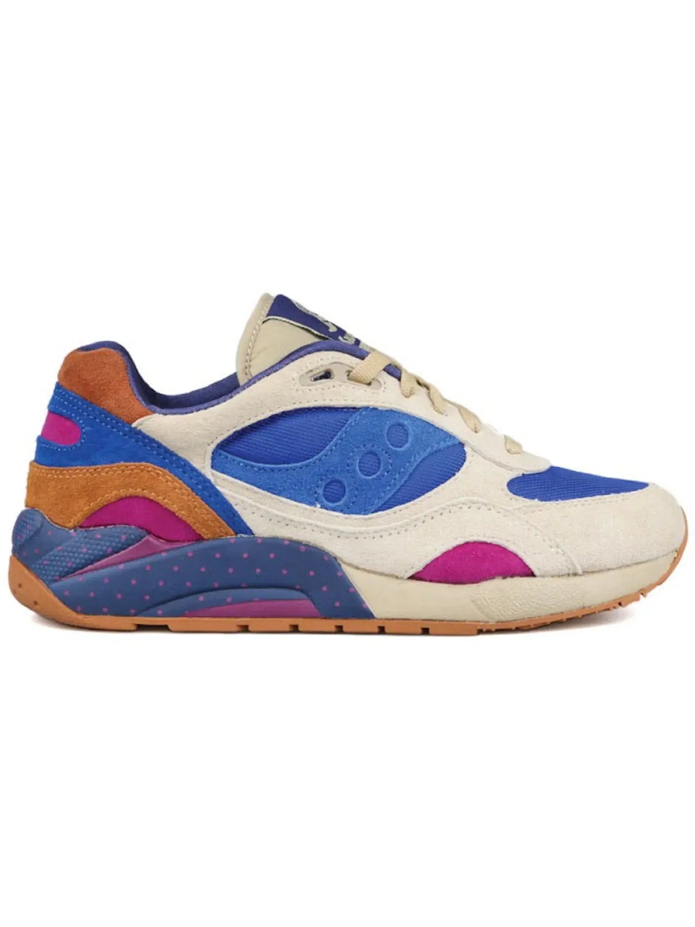 Мужские кроссовки Lifestyle Saucony G9 Shadow 6 — изображение 1 из 1, светлый бежевый/синий