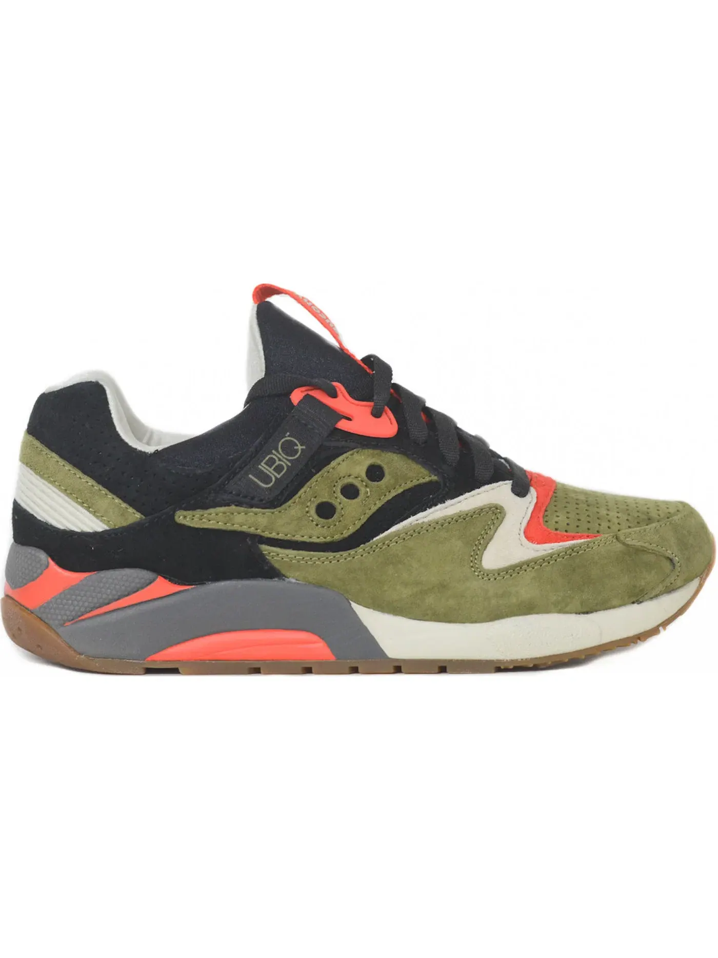 Мужские кроссовки Lifestyle Saucony Grid 9000 UBIQ Dirty Martini — изображение 1 из 1, зеленый/черный