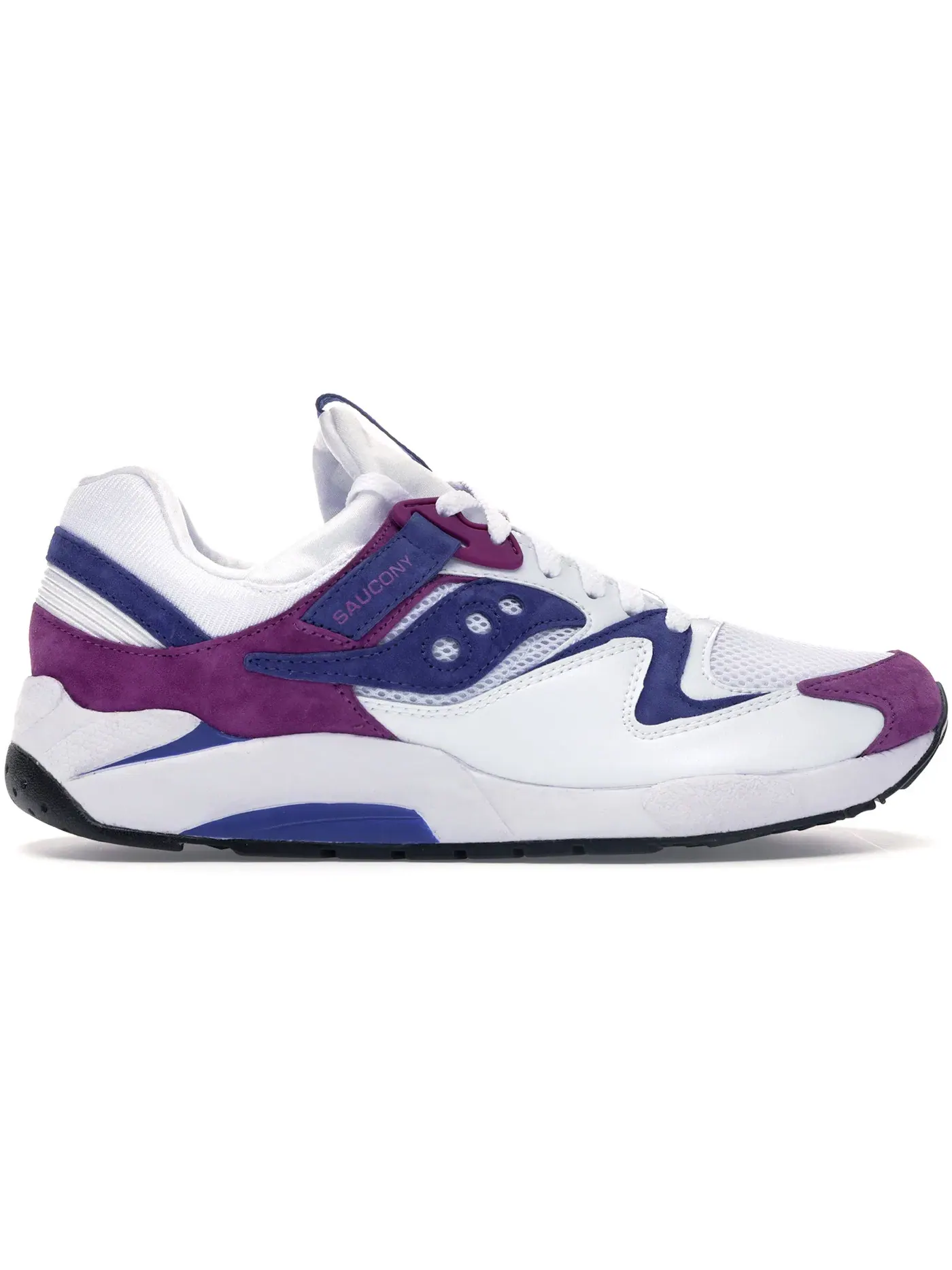 Мужские кроссовки Lifestyle Saucony Grid 9000 — изображение 1 из 1, белый/фиолетовый