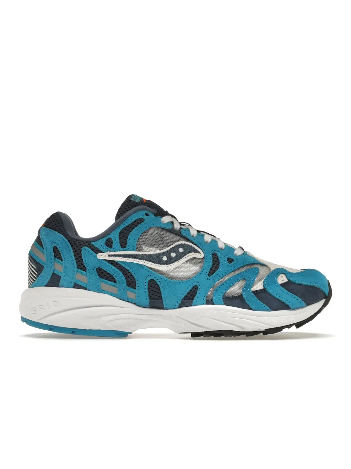 Мужские кроссовки Lifestyle Saucony Grid Azura 2000 — изображение 1 из 4, джинсовый синий//белый