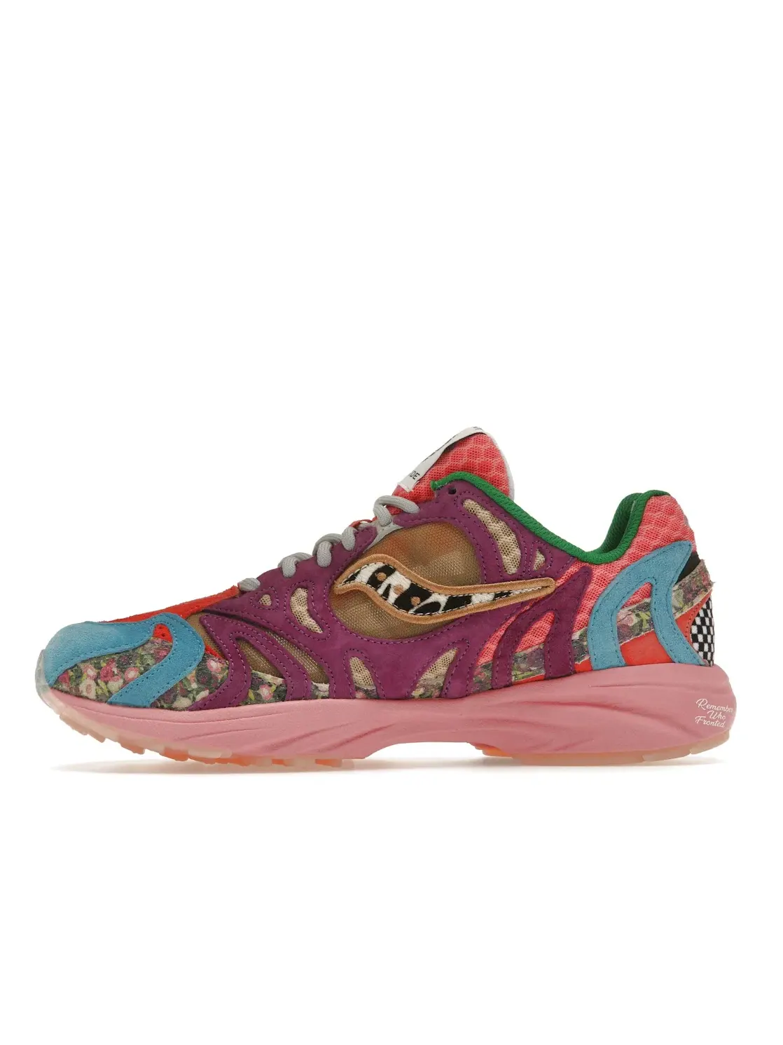 Мужские кроссовки Lifestyle Saucony Grid Azura 2000 Jae Tips Remember Who Fronted — изображение 3 из 4, мульти/мульти