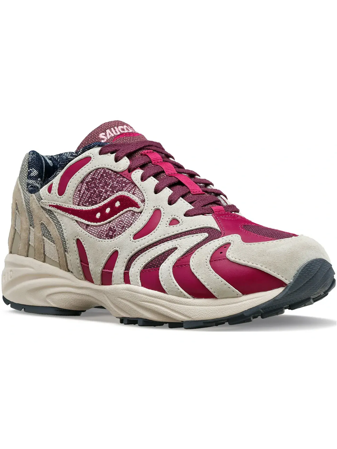 Мужские кроссовки Lifestyle Saucony Grid Azura 2000 — изображение 2 из 3, коричневый