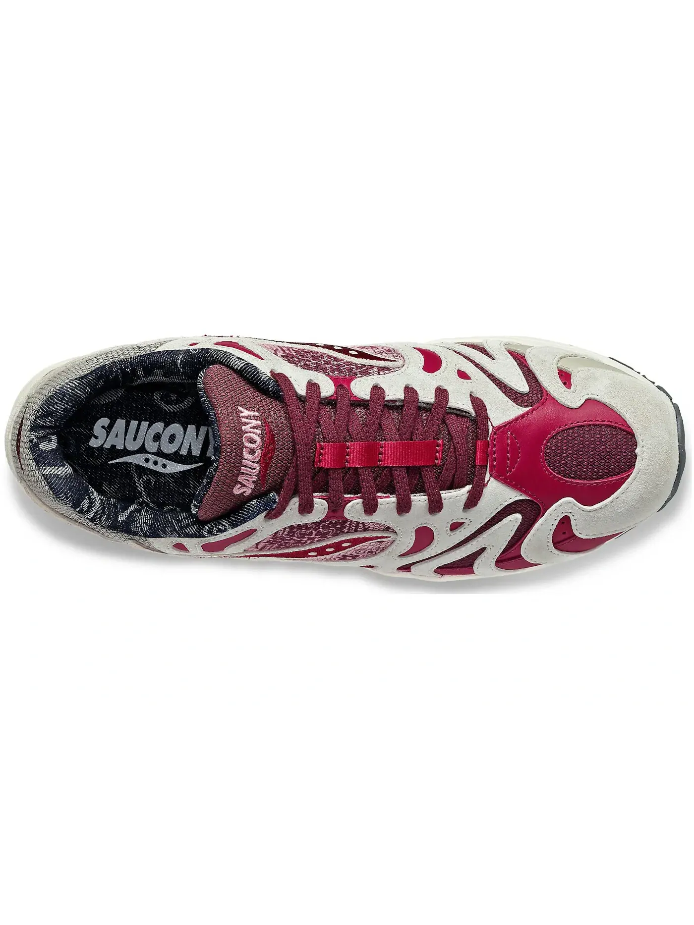 Мужские кроссовки Lifestyle Saucony Grid Azura 2000 — изображение 3 из 3, коричневый