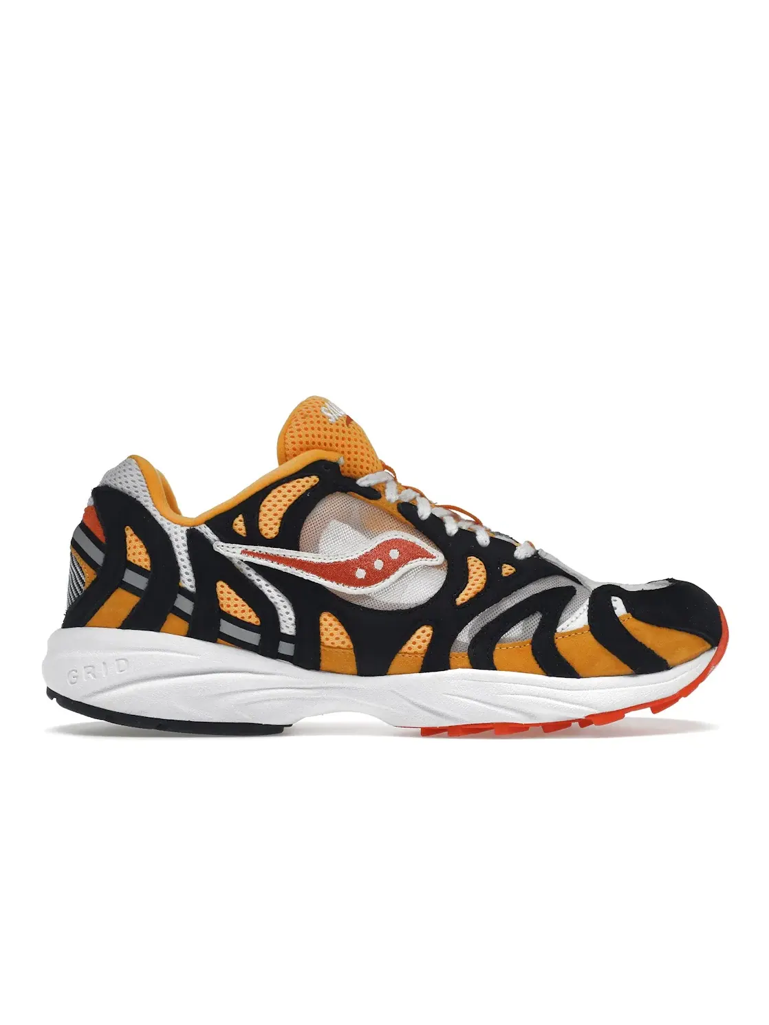 Мужские кроссовки Lifestyle Saucony Grid Azura 2000 — изображение 1 из 4, белый оранжевый черный