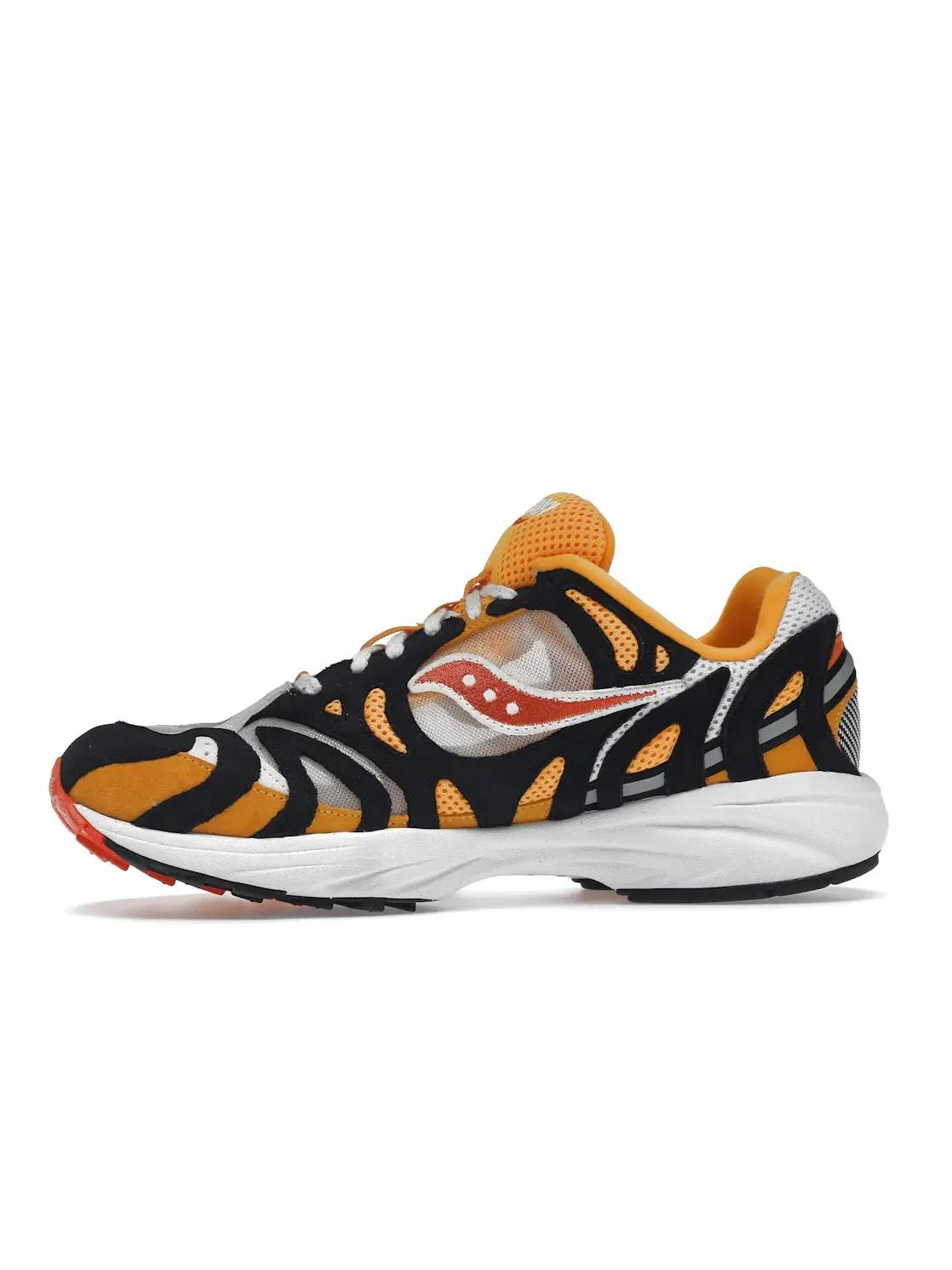 Мужские кроссовки Lifestyle Saucony Grid Azura 2000 — изображение 3 из 4, белый оранжевый черный