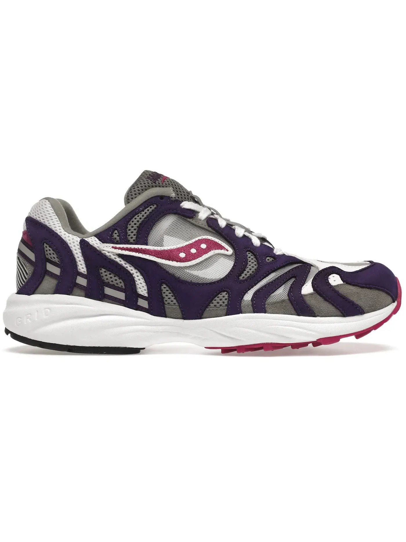 Мужские кроссовки Lifestyle Saucony Grid Azura 2000 — изображение 1 из 1, белый/фиолетовый-серый