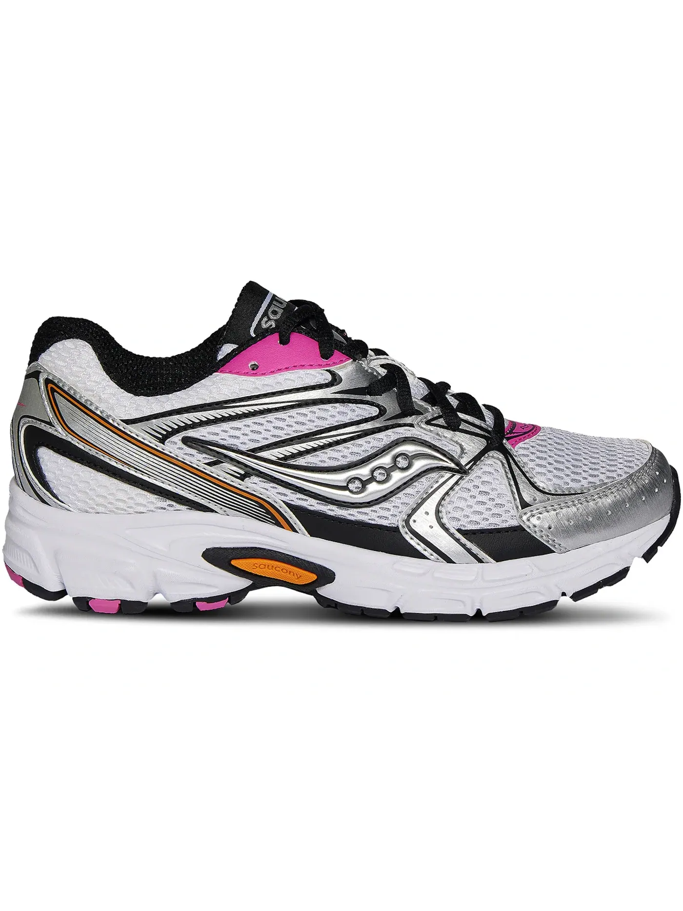Женские кроссовки Lifestyle Saucony Grid Ride Millennium — изображение 1 из 1, белый/оранжевый/розовый