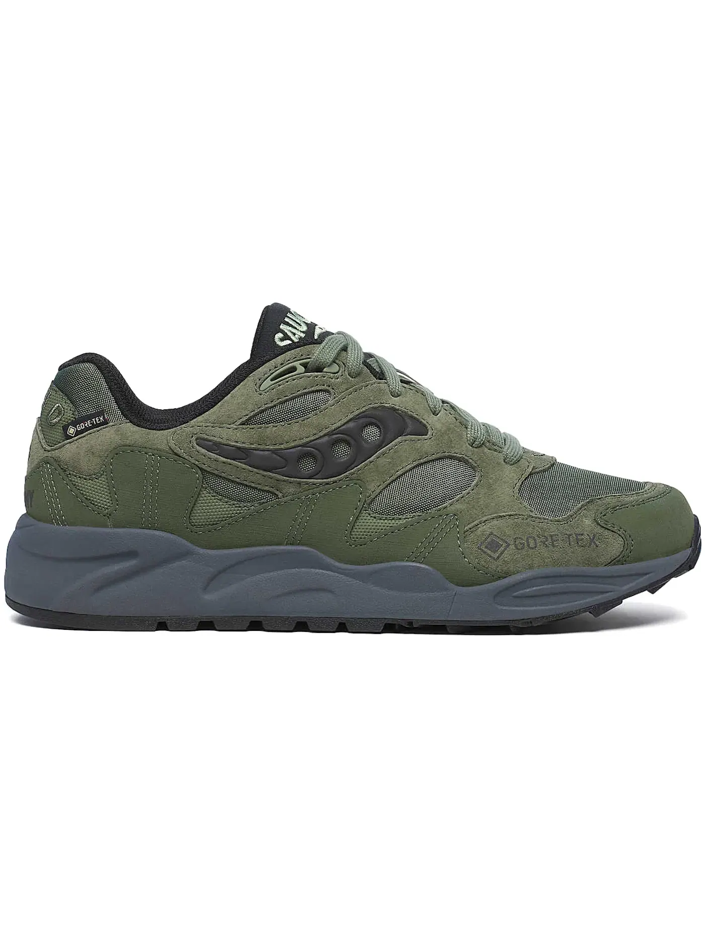 Мужские кроссовки lifestyle с водонепроницаемой мембраной Saucony Grid Shadow 2 Gore-Tex — изображение 1 из 1, черный