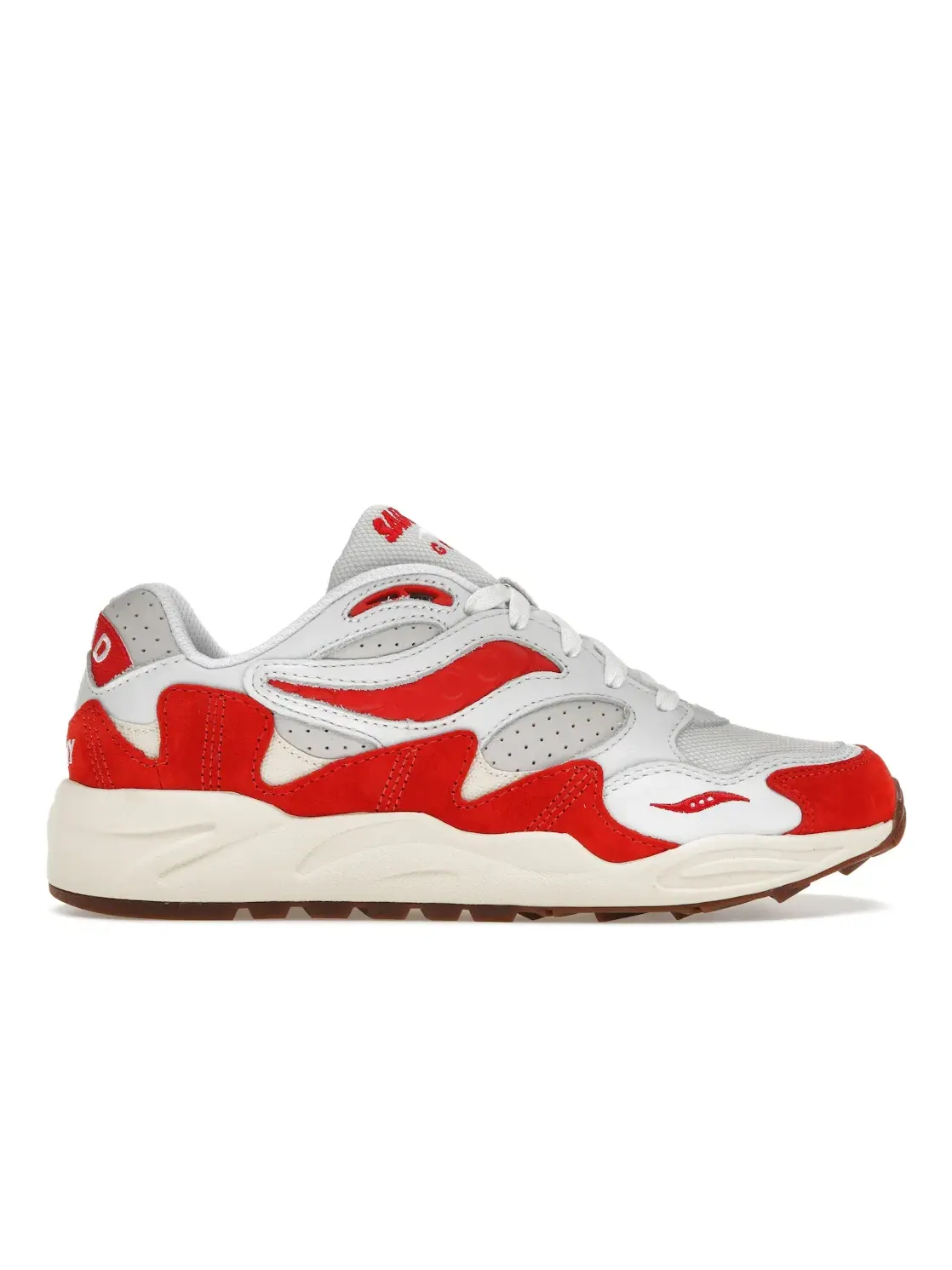 Мужские кроссовки Lifestyle Saucony Grid Shadow 2 — изображение 1 из 4, белый/красный