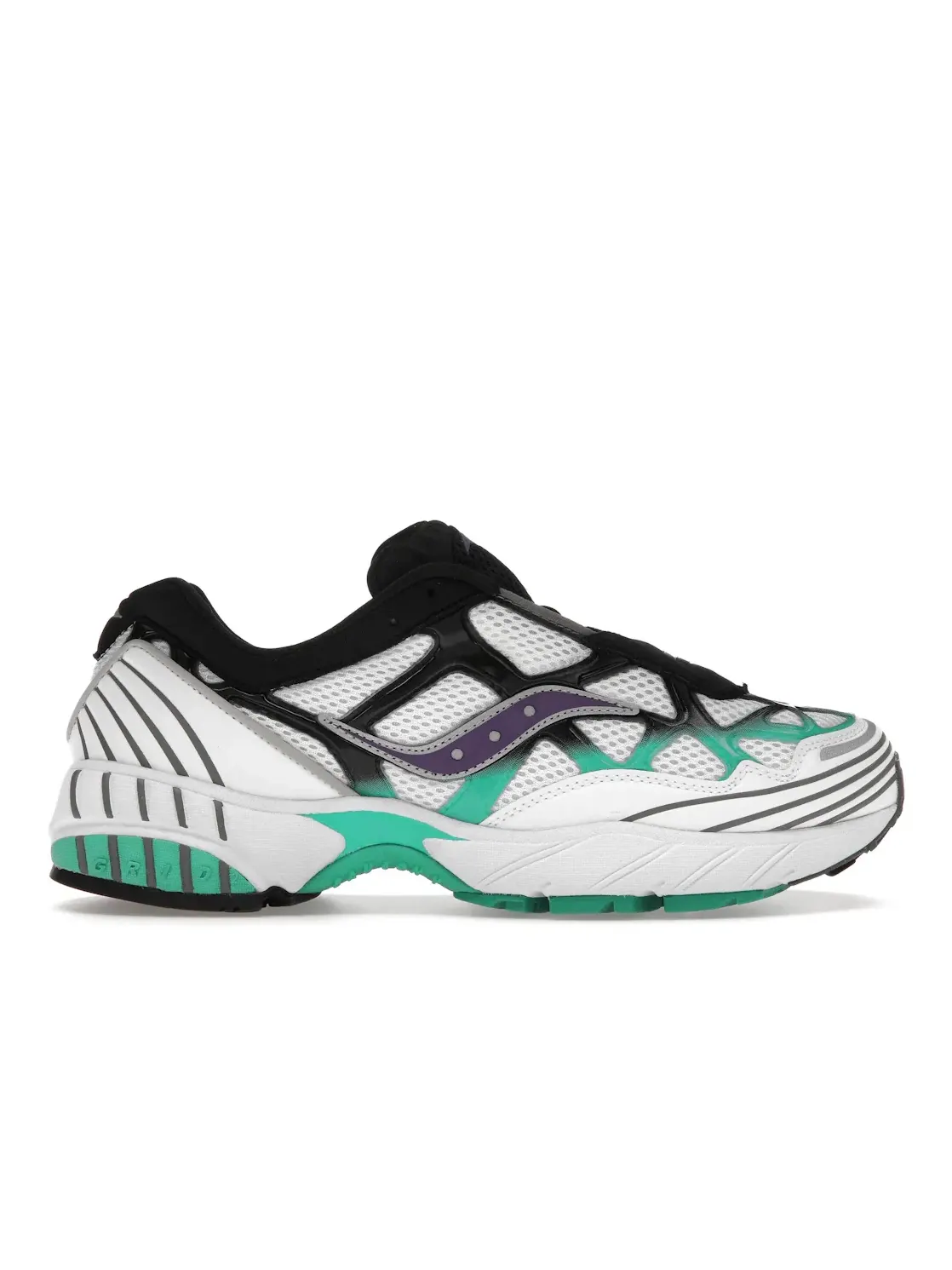 Мужские кроссовки Lifestyle Saucony Grid Web — изображение 1 из 4, белый//фиолетовый/черный