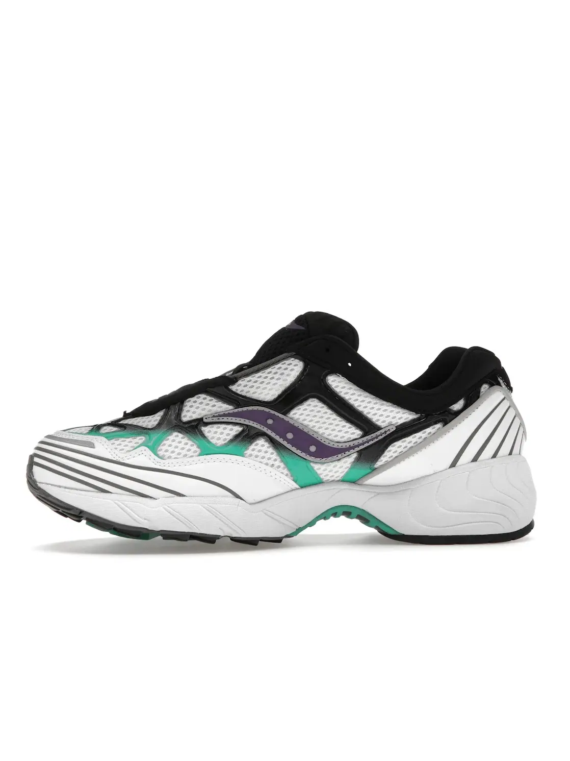 Мужские кроссовки Lifestyle Saucony Grid Web — изображение 3 из 4, белый//фиолетовый/черный