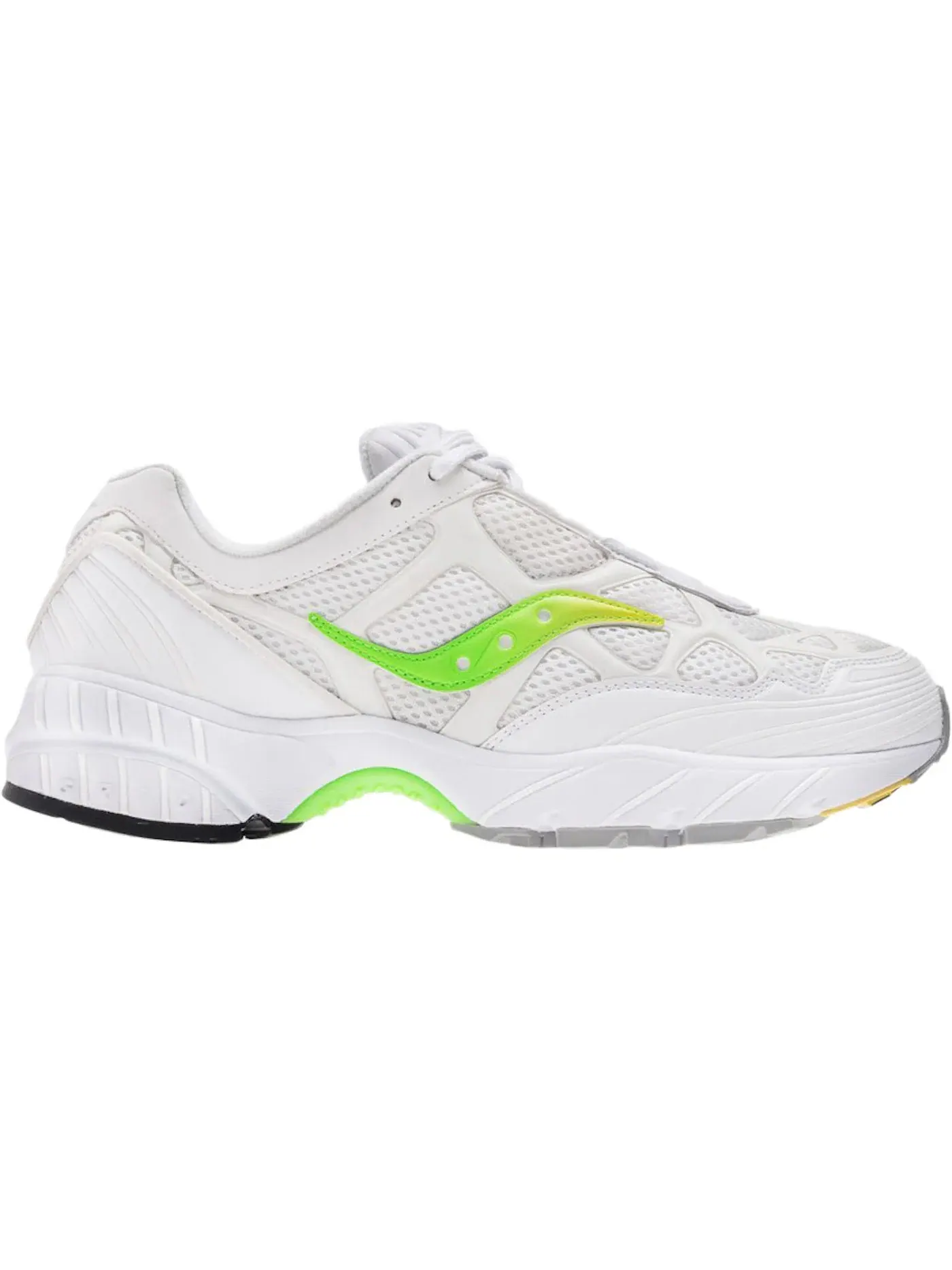 Мужские кроссовки Lifestyle Saucony Grid Web — изображение 1 из 1, белый/зеленый-желтый