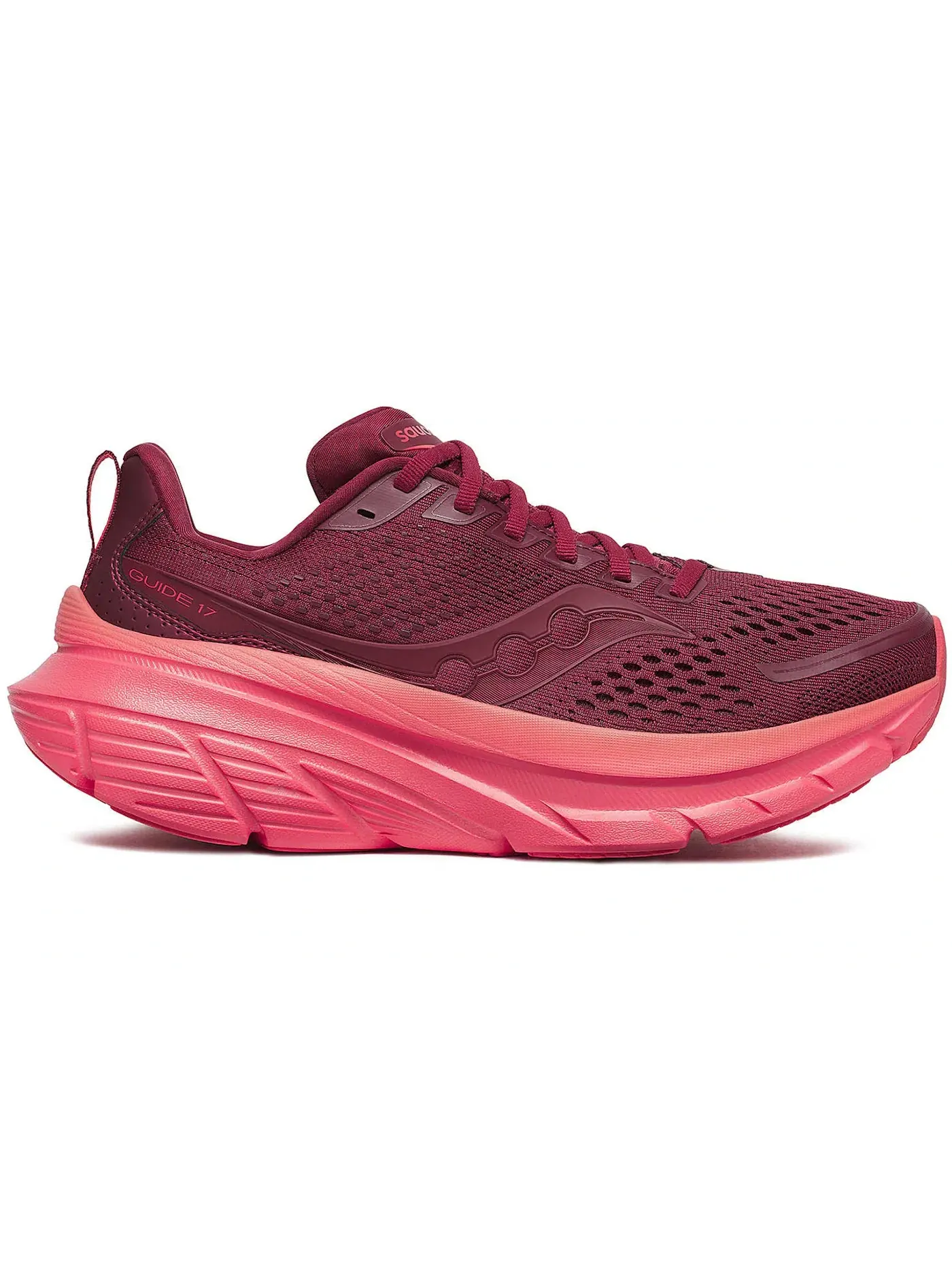 Женские кроссовки для бега Saucony Guide 17, Currant/Cayenne — изображение 1 из 1