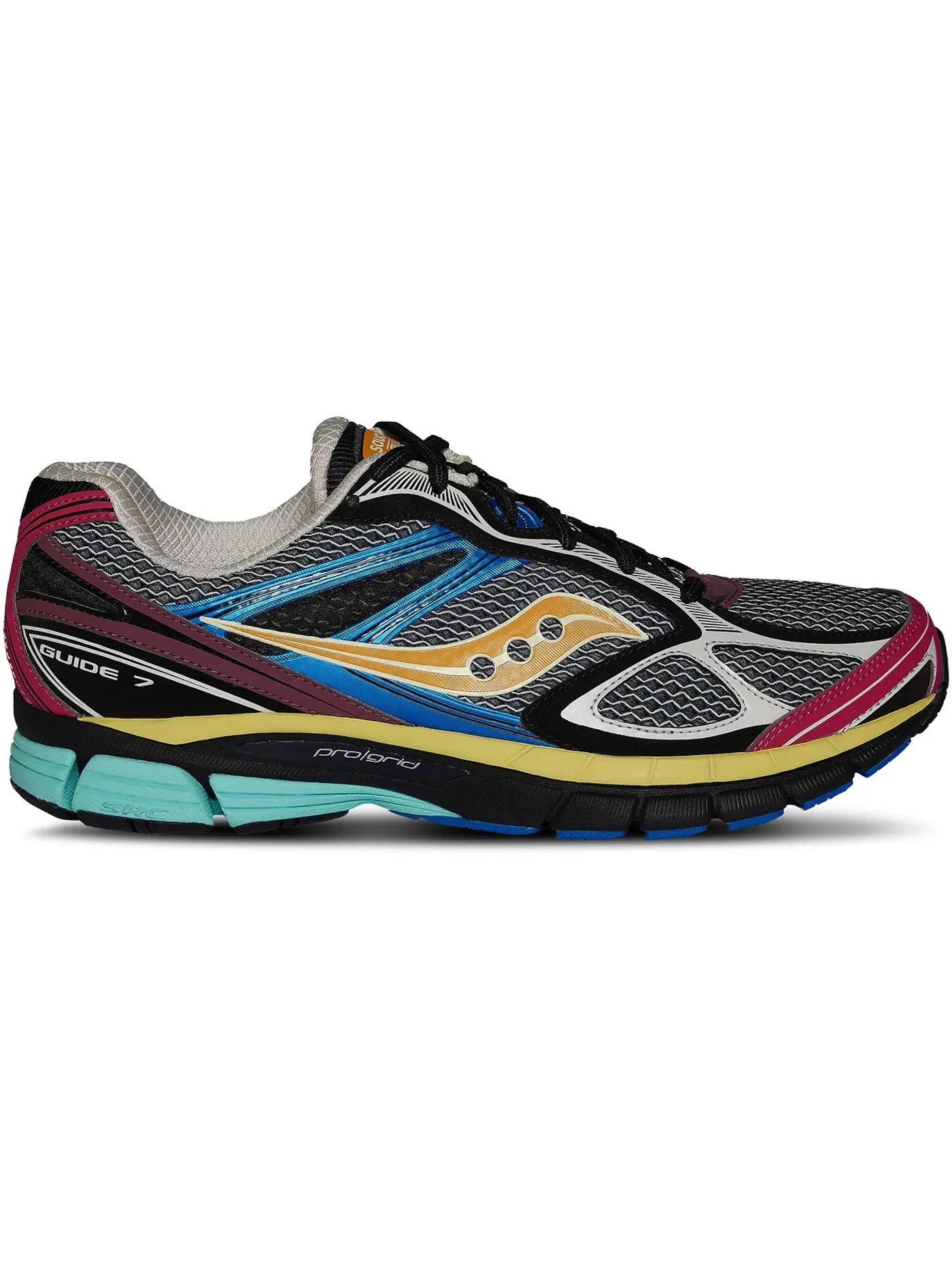 Мужские кроссовки Lifestyle Saucony Guide 7 — изображение 1 из 1, черный мульти
