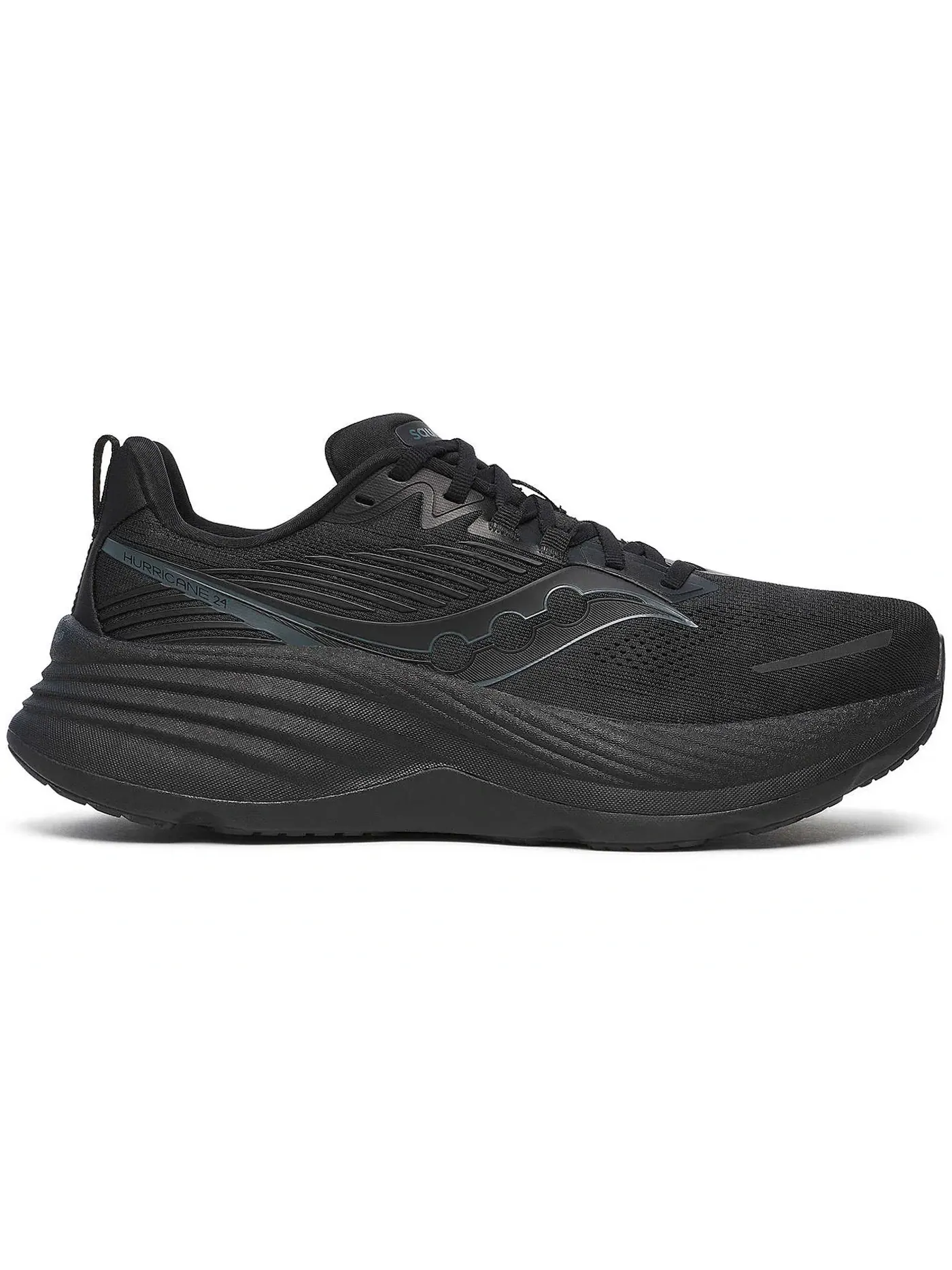 Мужские кроссовки беговые Saucony Hurricane 24 — изображение 1 из 1, черный/черный