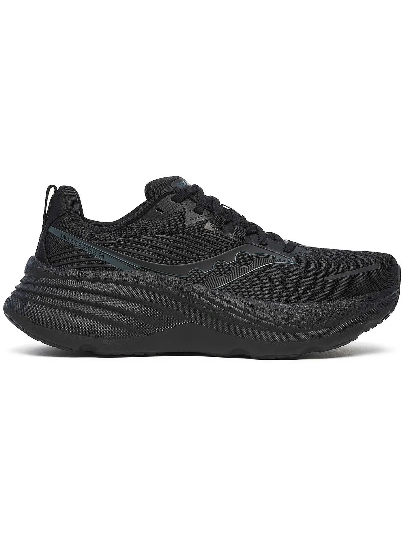 Женские кроссовки для бега с высокой поддержкой Saucony Hurricane 24 — изображение 1 из 1, черный/черный