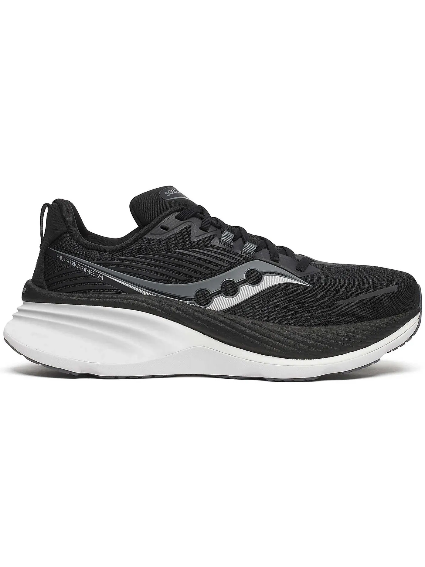 Мужские кроссовки для бега с поддержкой Saucony Hurricane 24 — изображение 1 из 1, черный