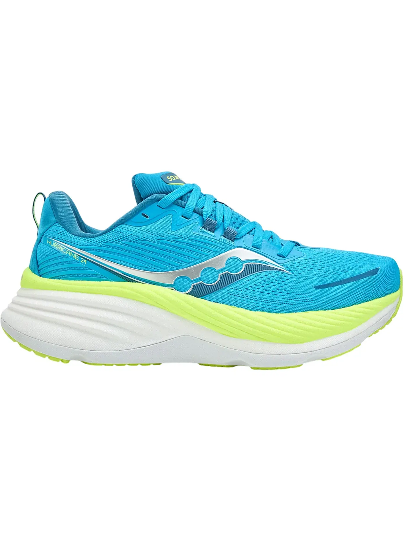 Мужские кроссовки для бега Saucony Hurricane 24, Viziblue Citron — изображение 1 из 1
