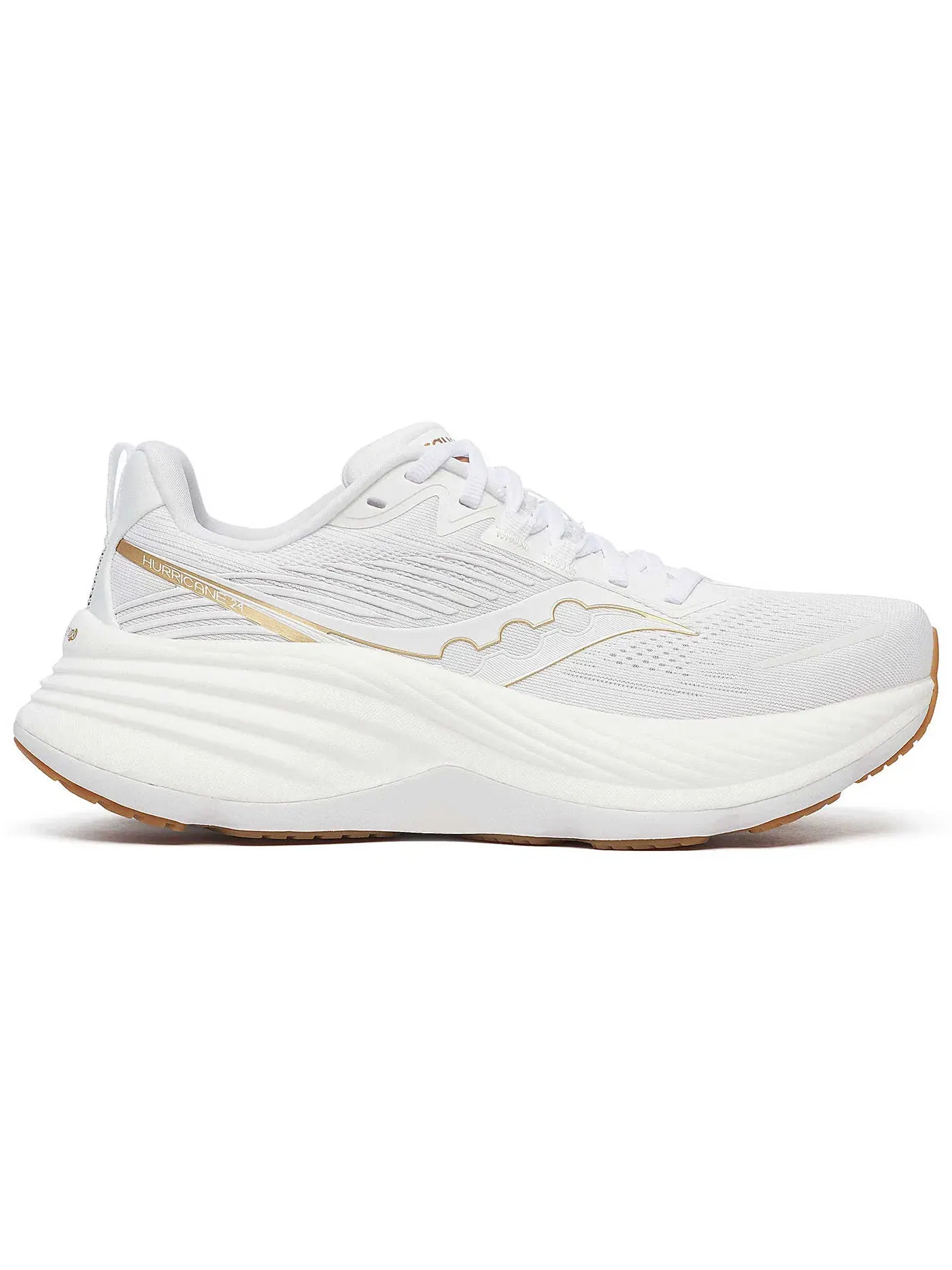 Женские кроссовки для бега Saucony Hurricane 24 — изображение 1 из 1, белый/золотистый