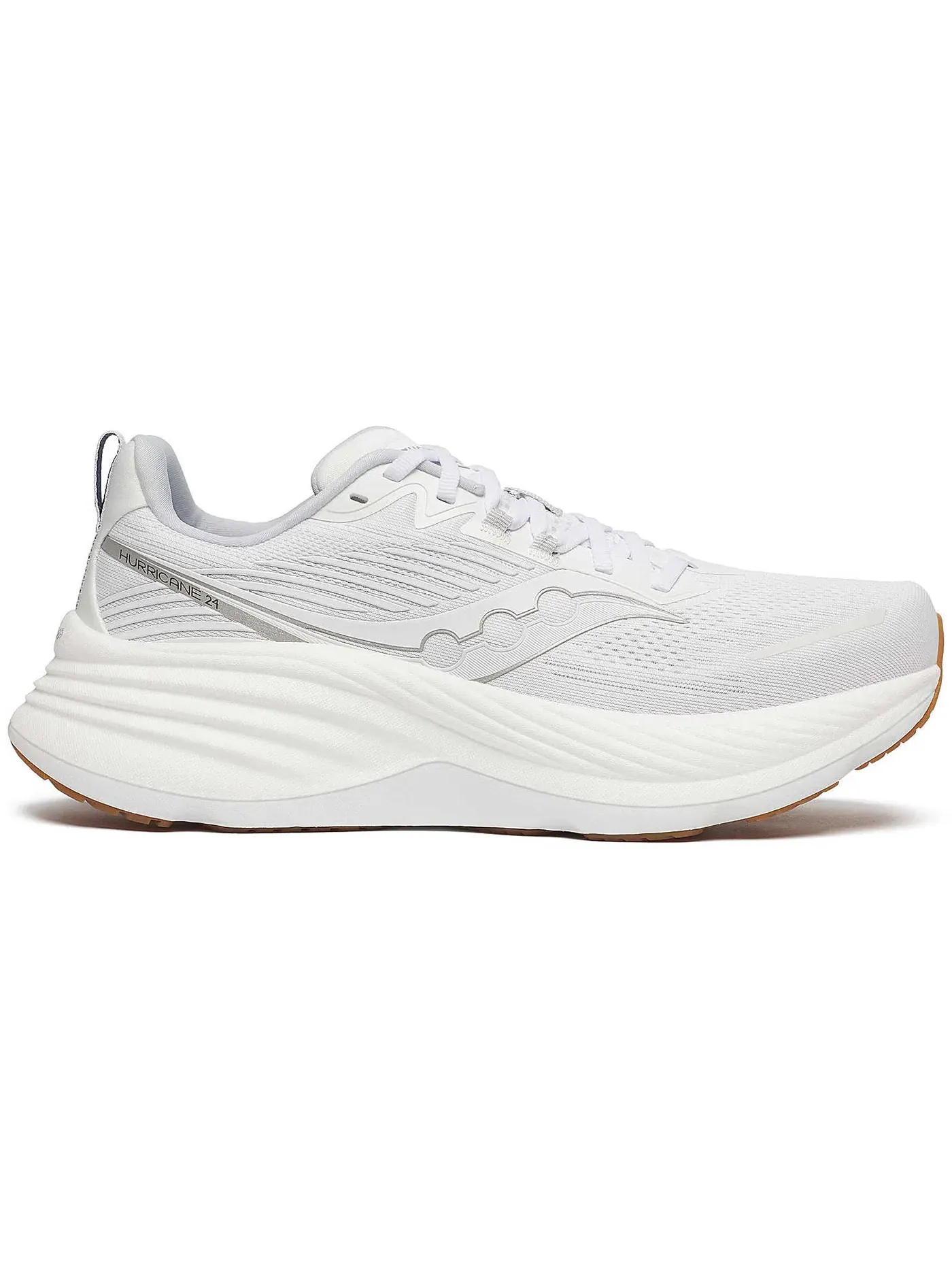 Мужские кроссовки для бега Saucony Hurricane 24 — изображение 1 из 1, белый/серебристый