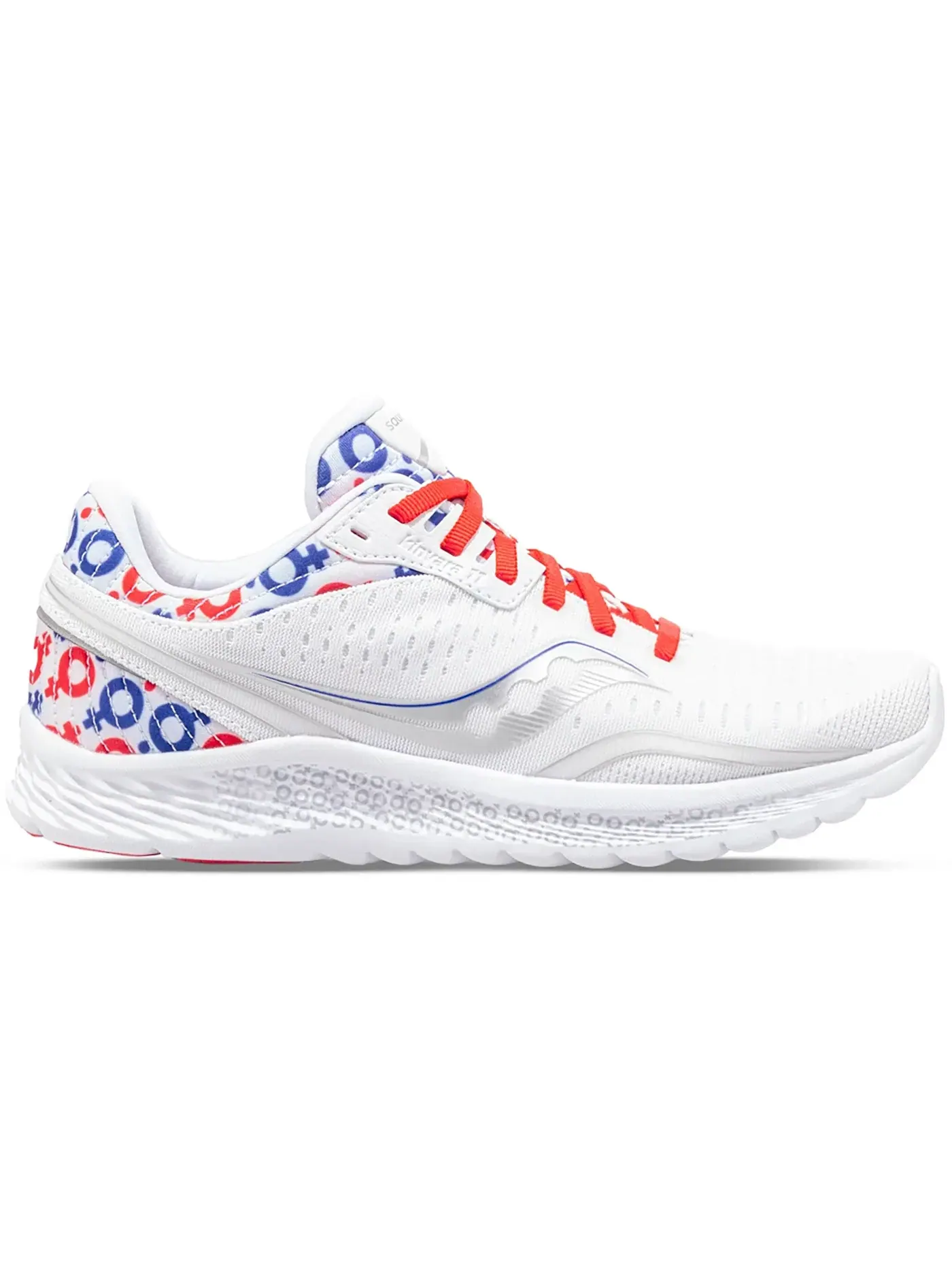 Женские кроссовки для бега Saucony Kinvara 11 — изображение 1 из 1, белый/красный-синий