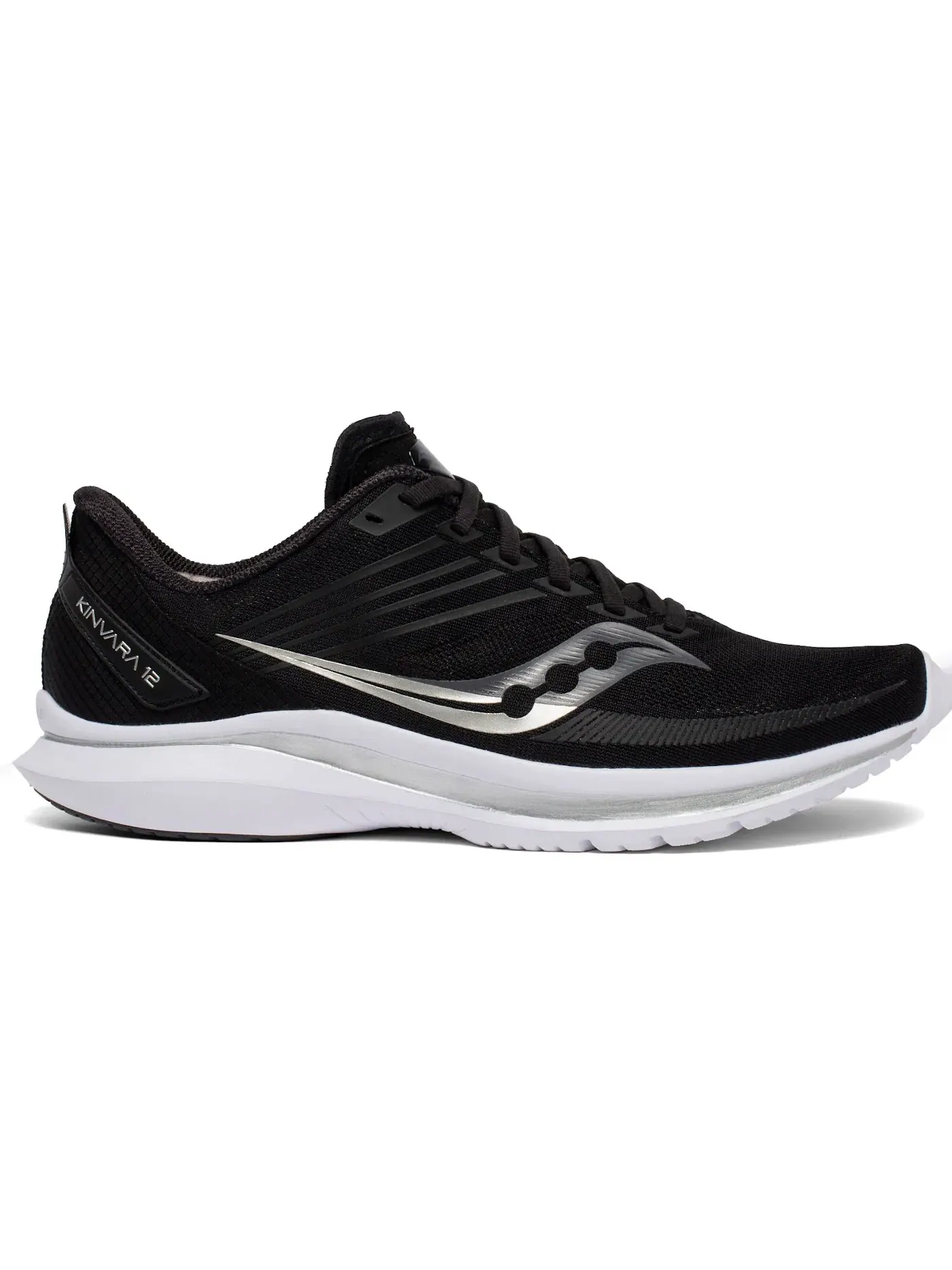Мужские кроссовки с амортизацией Saucony Kinvara 12 — изображение 1 из 1, черный/серебристый