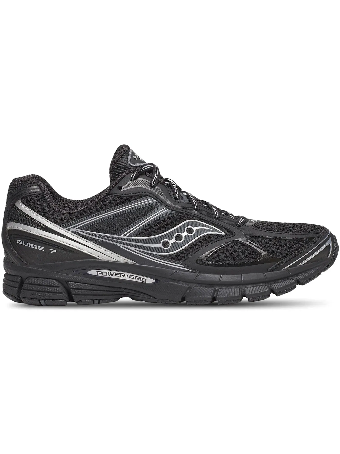 Мужские кроссовки Lifestyle Saucony ProGrid Guide 7 — изображение 1 из 1, черный/серебристый