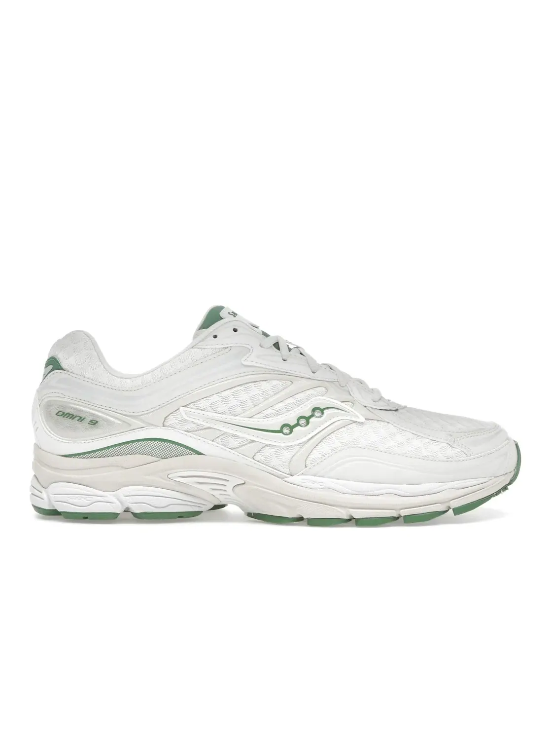 Мужские кроссовки Lifestyle Saucony ProGrid Omni 9 END. Olive Branch — изображение 1 из 4, белый/зеленый