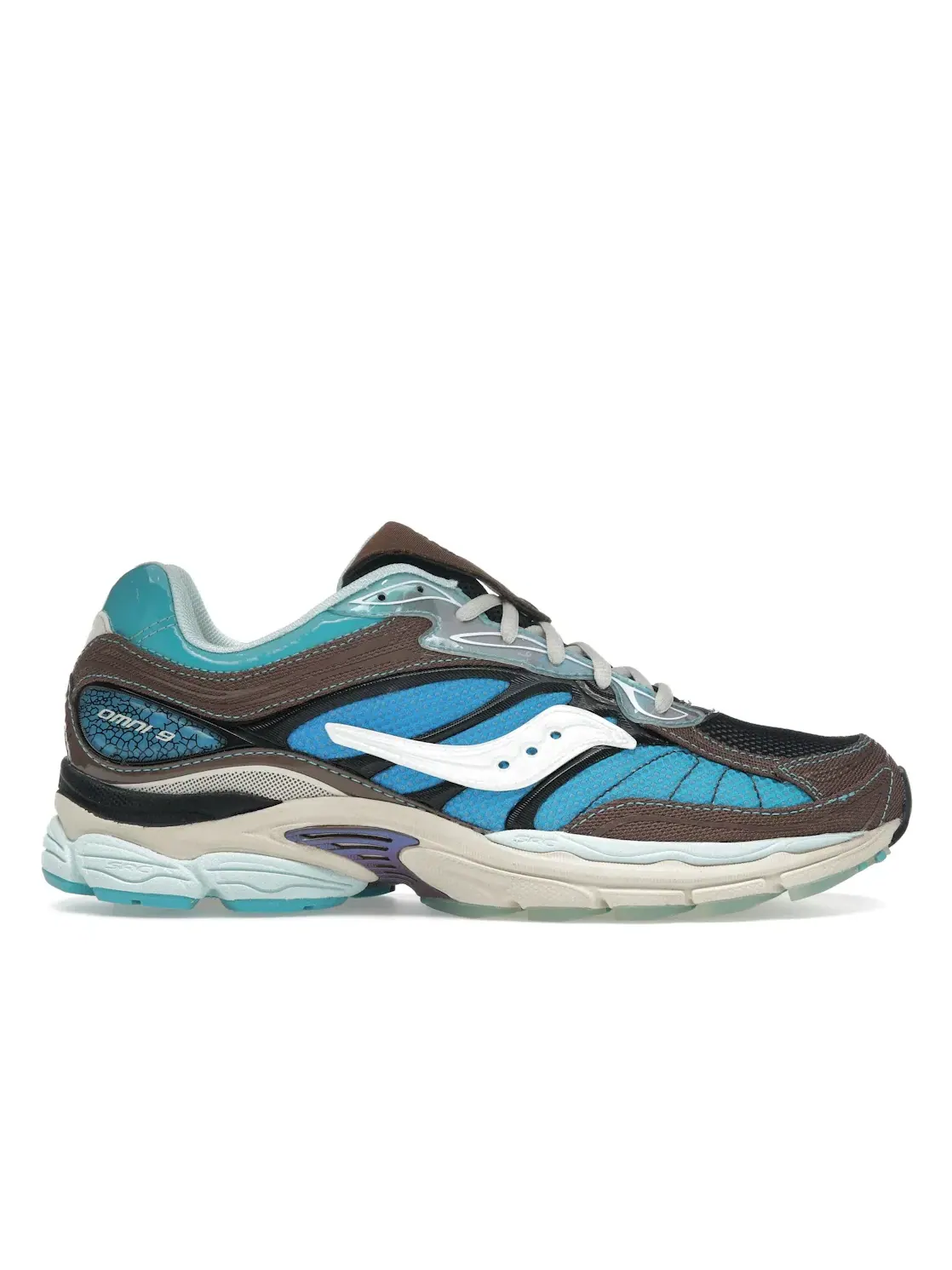 Мужские кроссовки Lifestyle Saucony ProGrid Omni 9 — изображение 1 из 4, синий коричневый