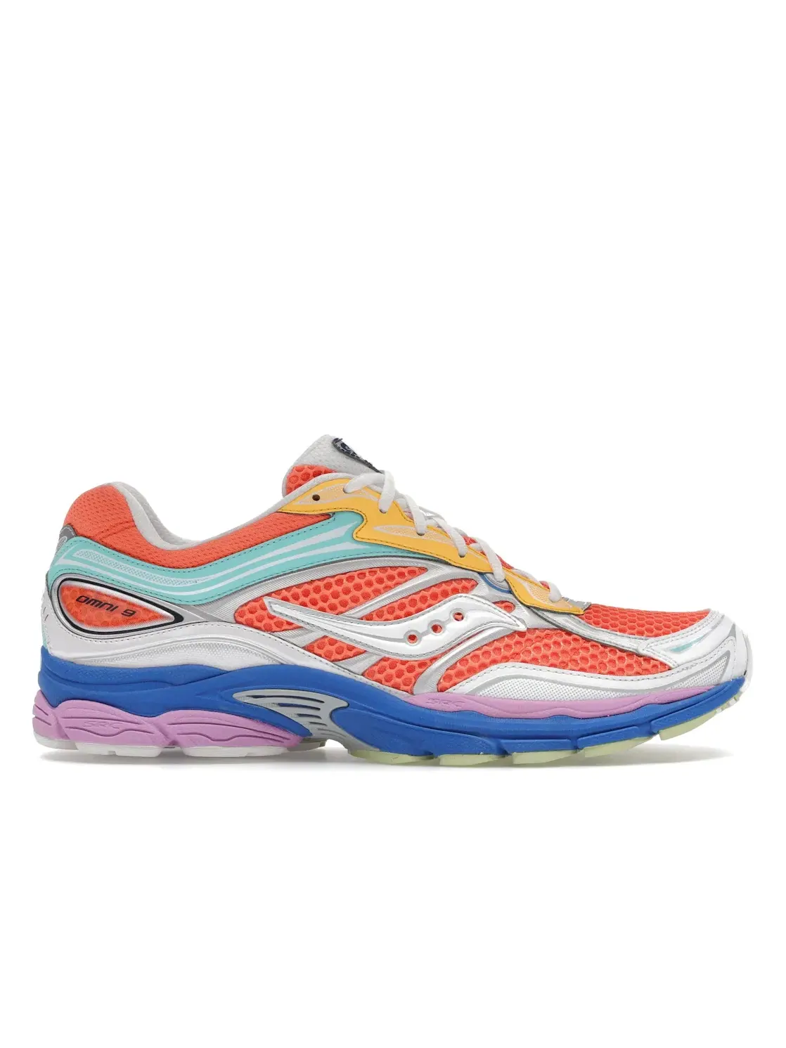 Мужские кроссовки Lifestyle с сетчатым верхом Saucony ProGrid Omni 9 — изображение 1 из 4, оранжевый мульти
