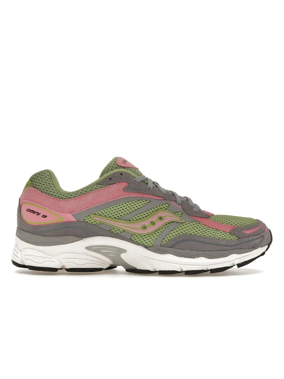 Мужские кроссовки для повседневной носки Saucony ProGrid Omni 9 Premium — изображение 1 из 4, серый/зеленый