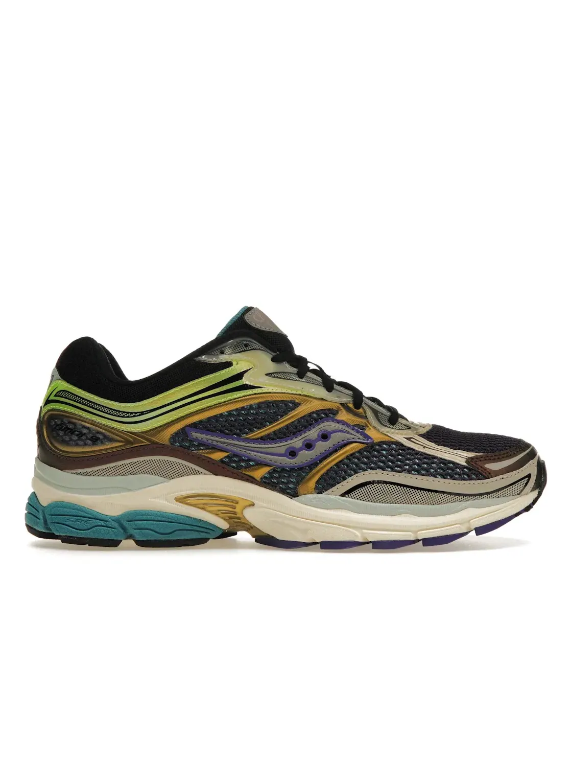 Мужские кроссовки Lifestyle Saucony ProGrid Omni 9 — изображение 1 из 4, фиолетовый/желтый
