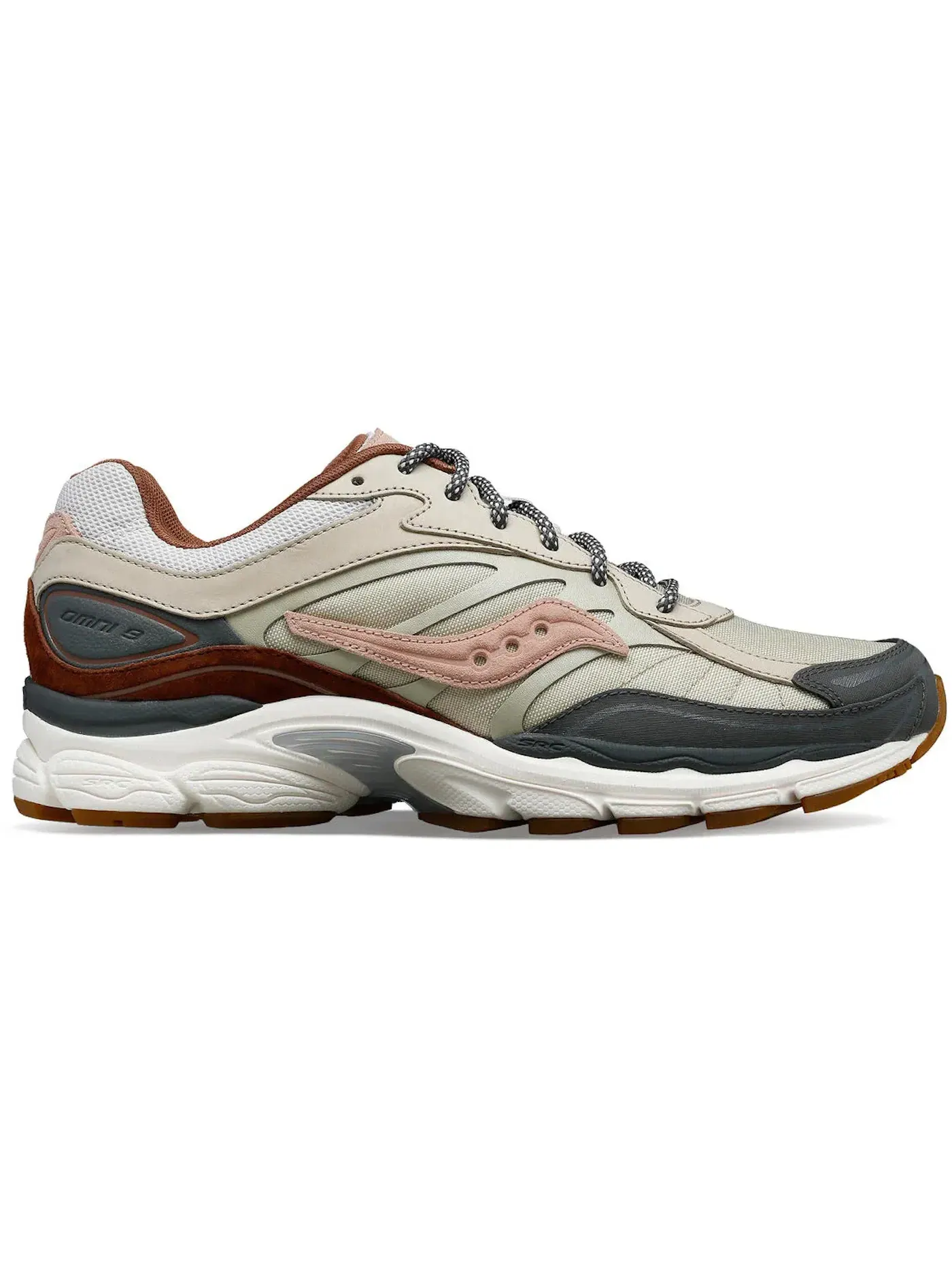 Мужские кроссовки Lifestyle Saucony ProGrid Omni 9 Secure — изображение 1 из 1, бежевый/серый/коричневый