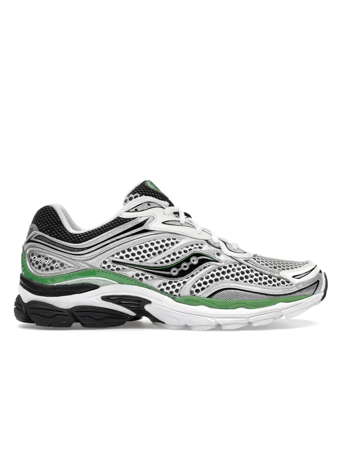 Мужские кроссовки с ретро-дизайном Saucony ProGrid Omni 9 — изображение 1 из 4, серебристый/зеленый