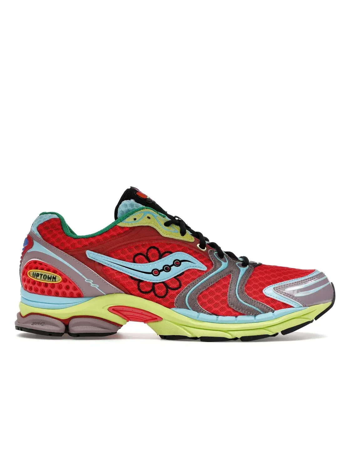Мужские кроссовки с ярким дизайном Saucony ProGrid Triumph 4 — изображение 1 из 4, красный/желтый/мульти