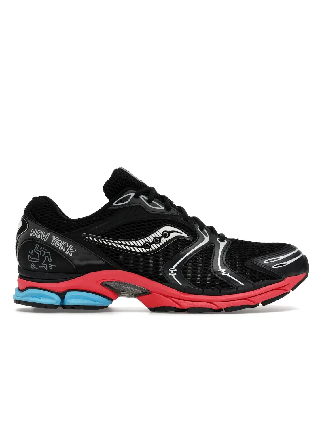 Мужские кроссовки Lifestyle Saucony ProGrid Triumph 4 — изображение 1 из 4, черный/красный