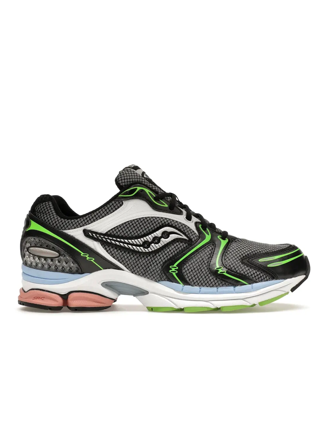 Мужские кроссовки Lifestyle Saucony ProGrid Triumph 4 — изображение 1 из 4, белый/черный/зеленый