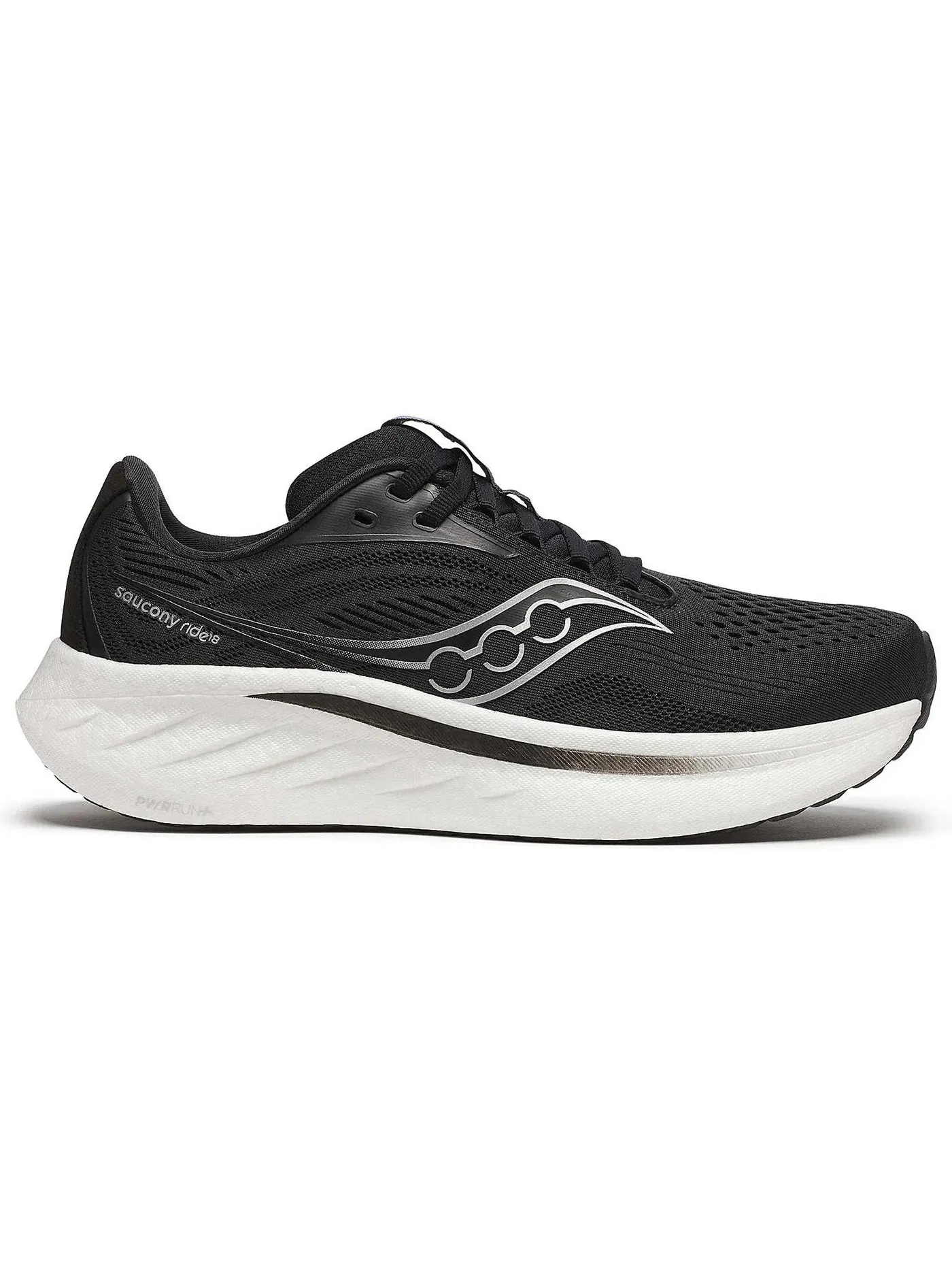 Женские кроссовки для бега Saucony Ride 18 — изображение 1 из 1, черный/белый