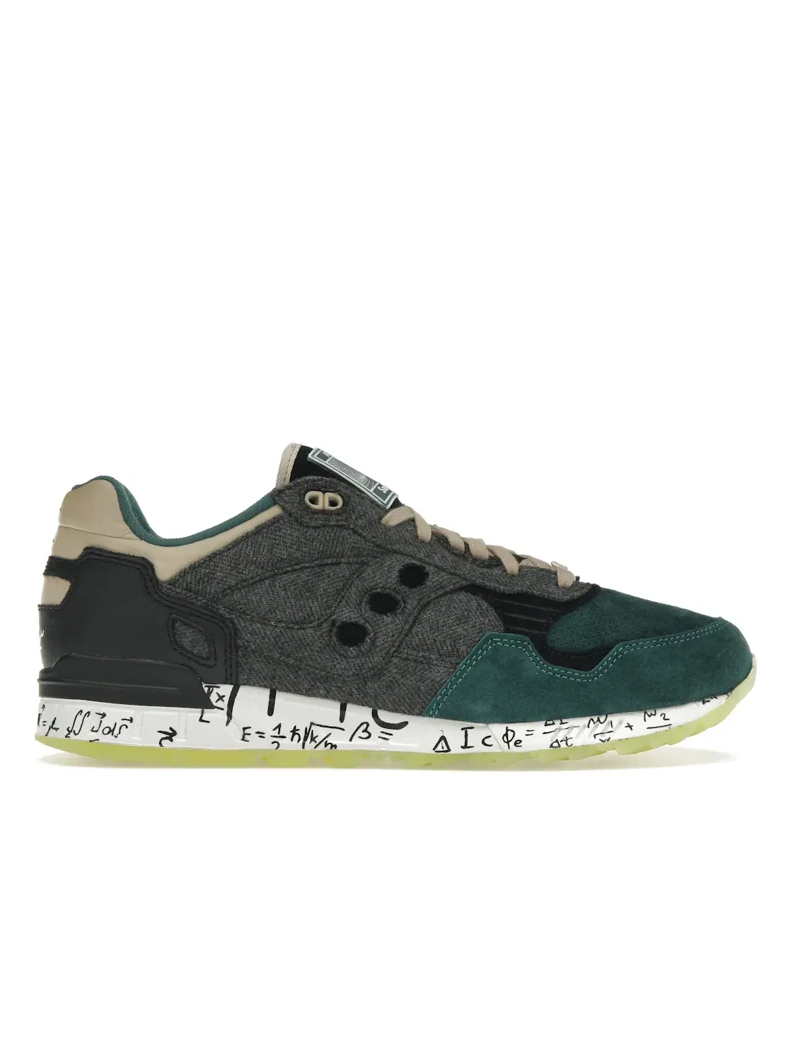 Мужские кроссовки с принтом Saucony Shadow 5000 AFEW Time & Space — изображение 1 из 4, зеленый черный